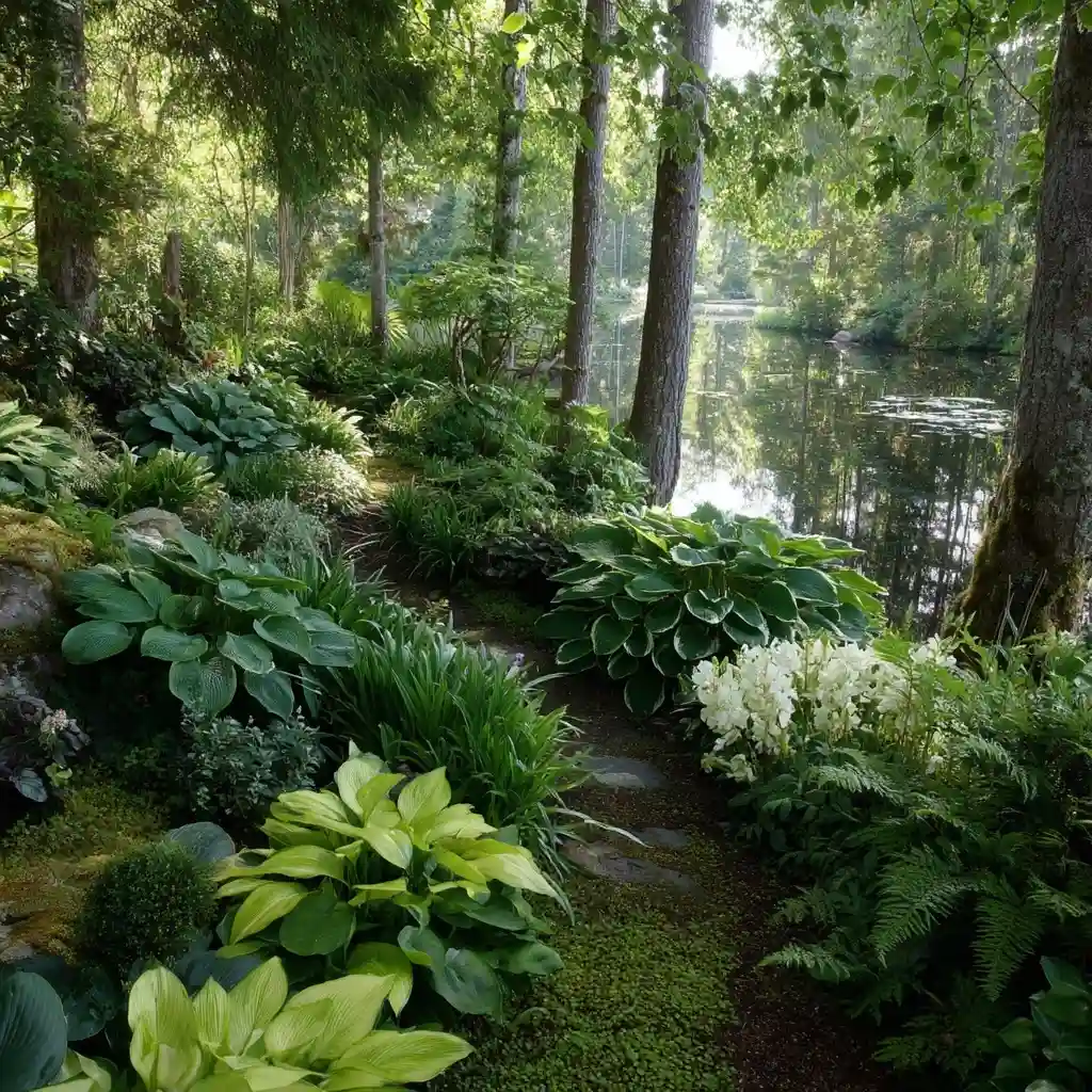 plants to grow under evergreen trees