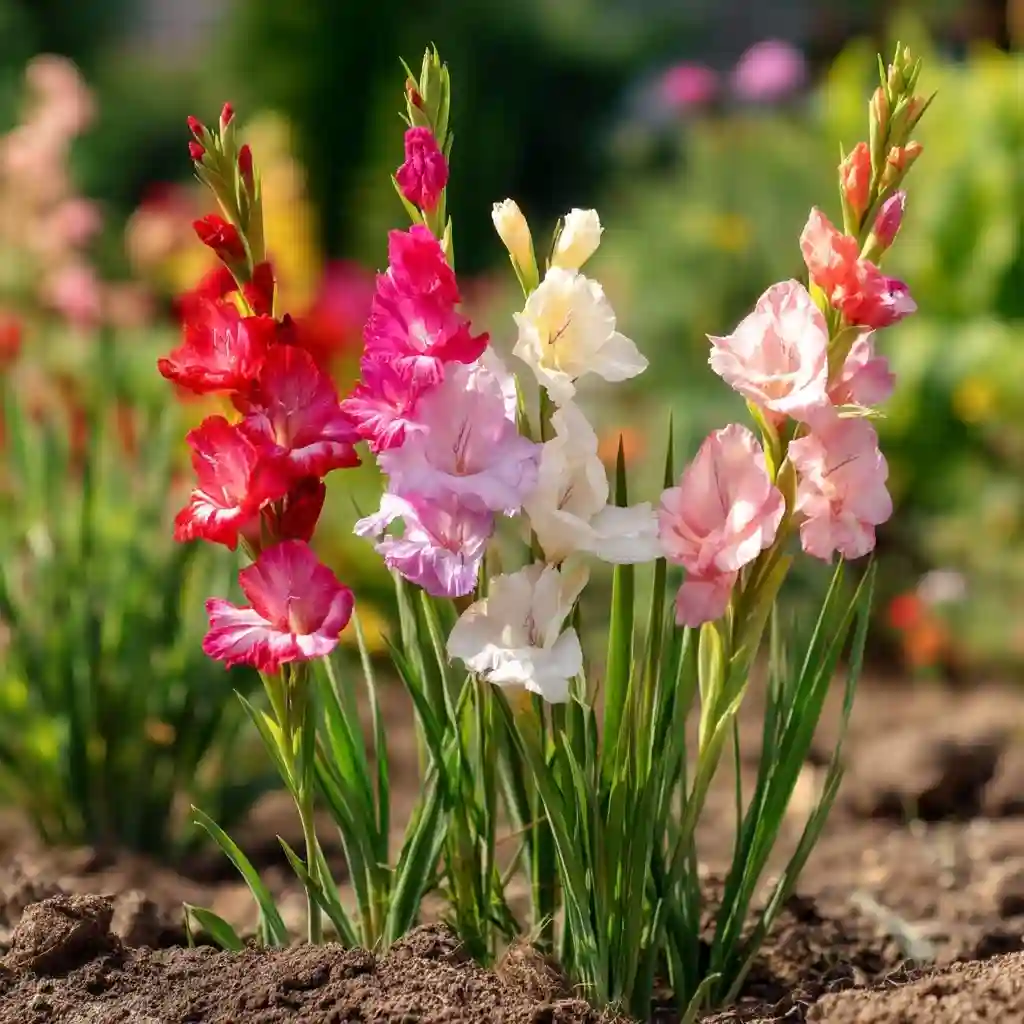 gladiolus growing stages