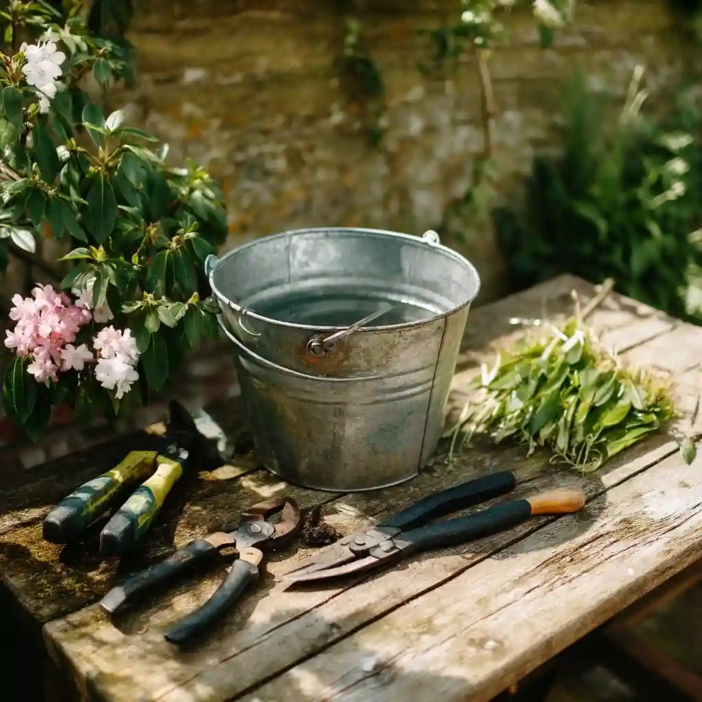 Tools & Prep for Harvesting Peonies