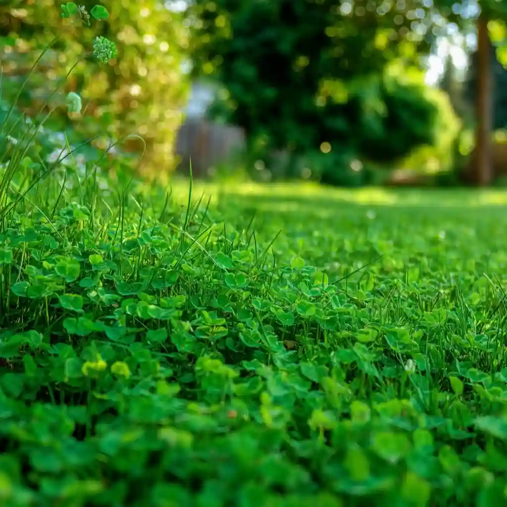 clover lawns Less mowing and maintenance