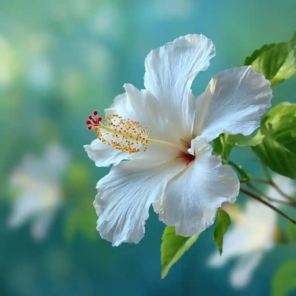 Fragrant White Hibiscus