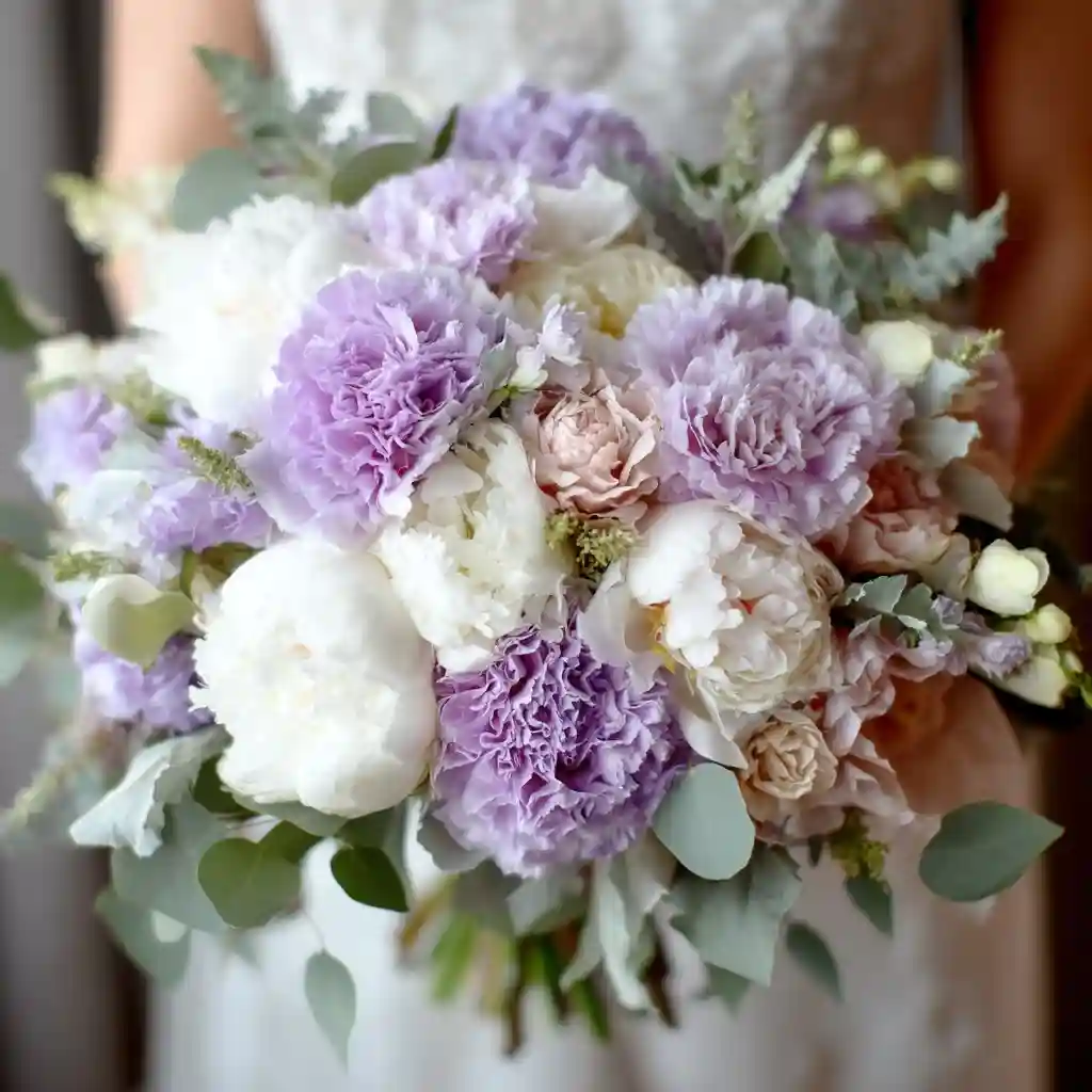 Lavender Carnation Clusters