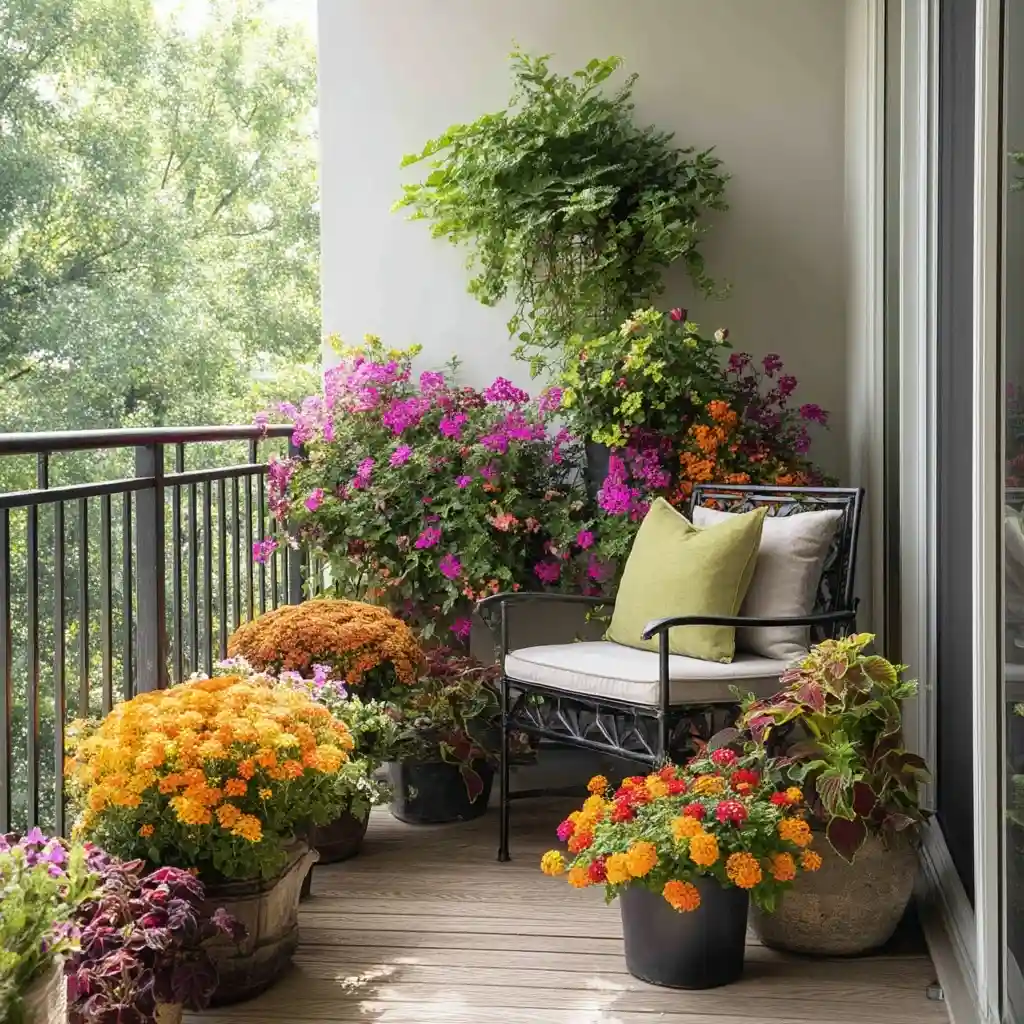 Sunny Corner with Plants