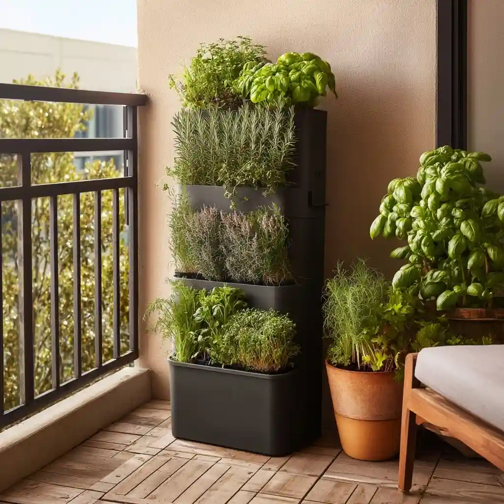 Compact Herb Tower Planter