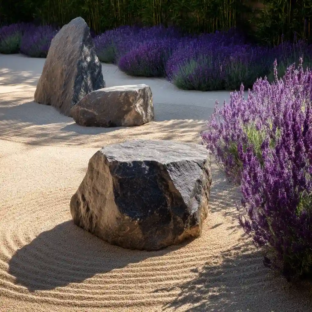  Lavender-Themed Zen Garden