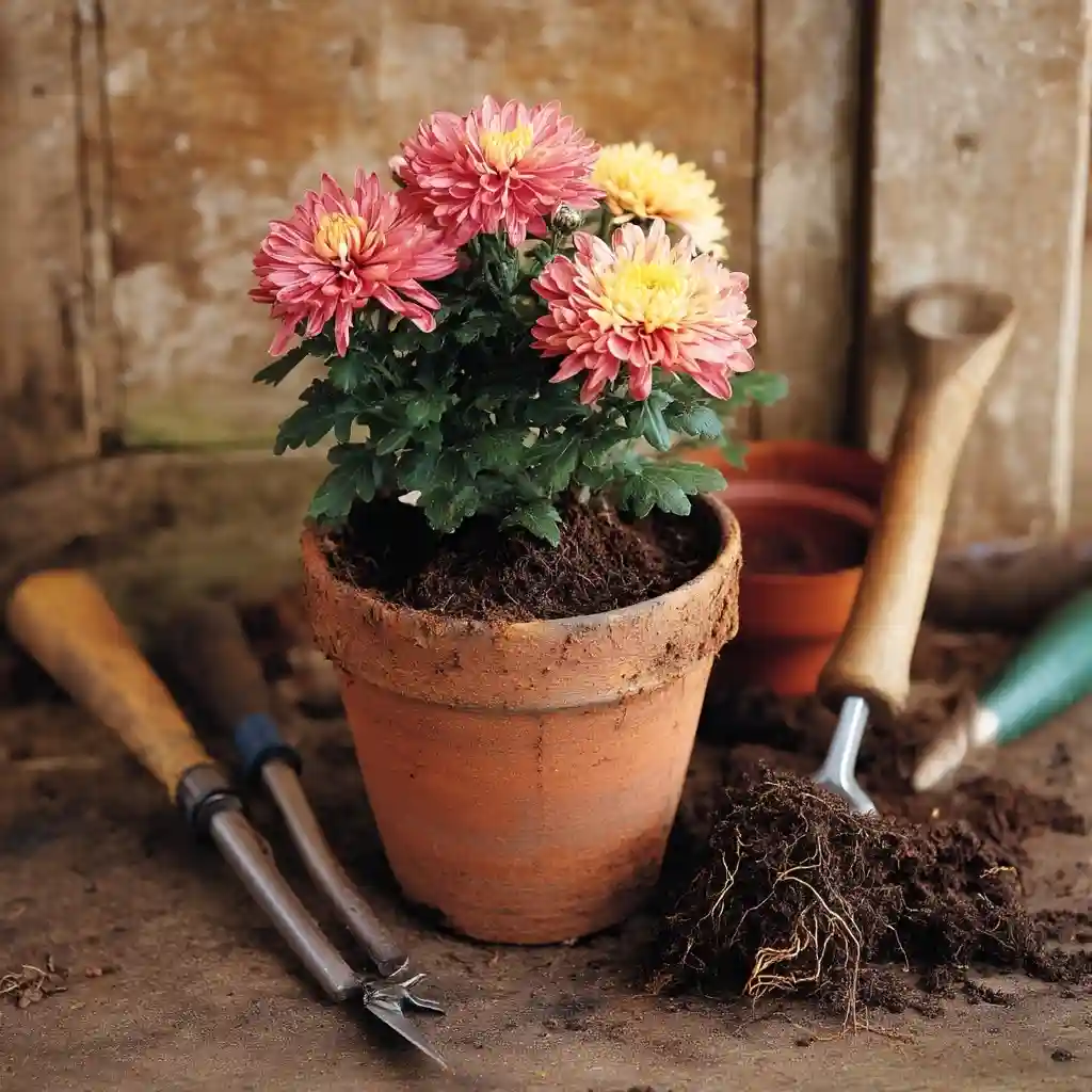 Pruning Hardy Chrysanthemums