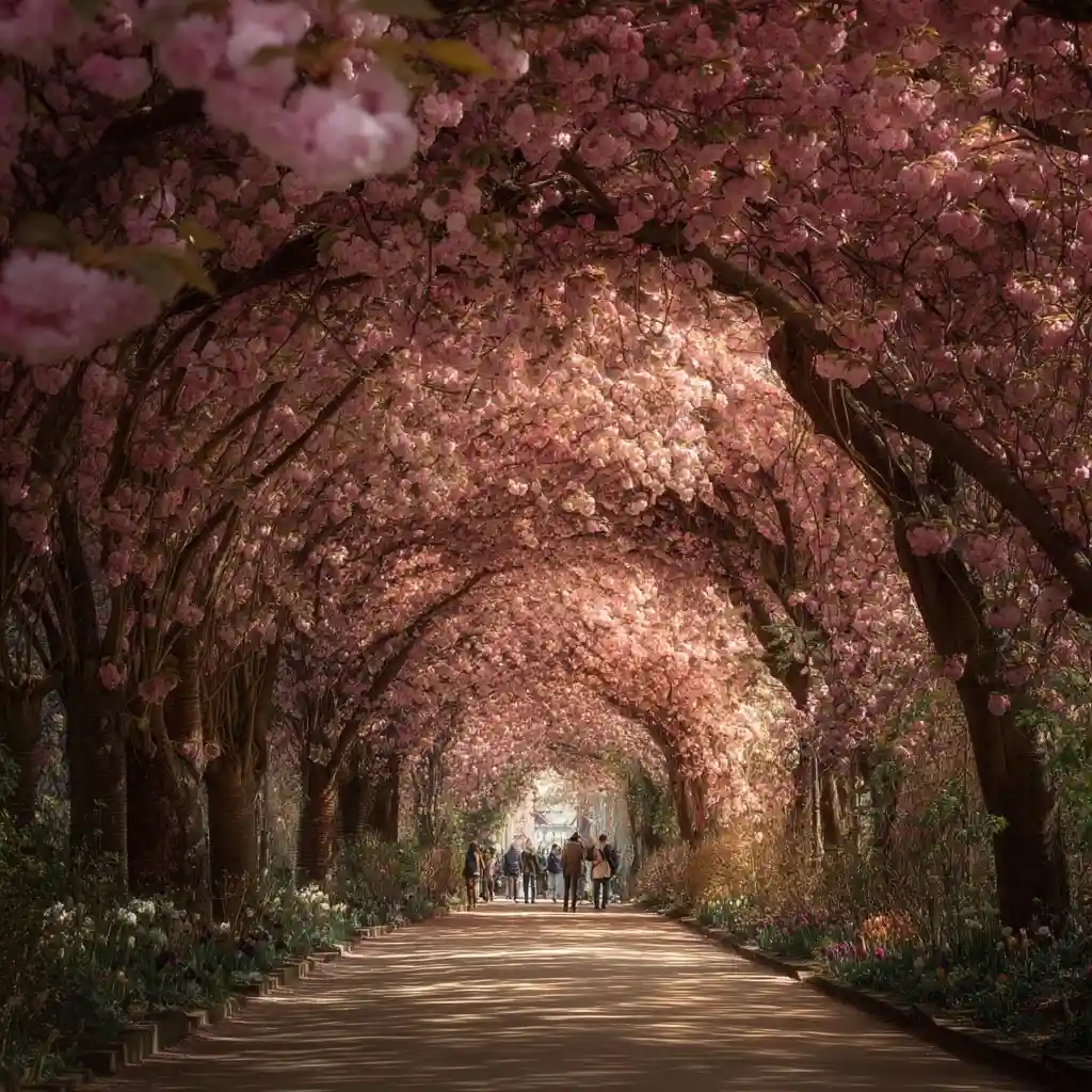 The Majestic Sakura Tunnel Walk