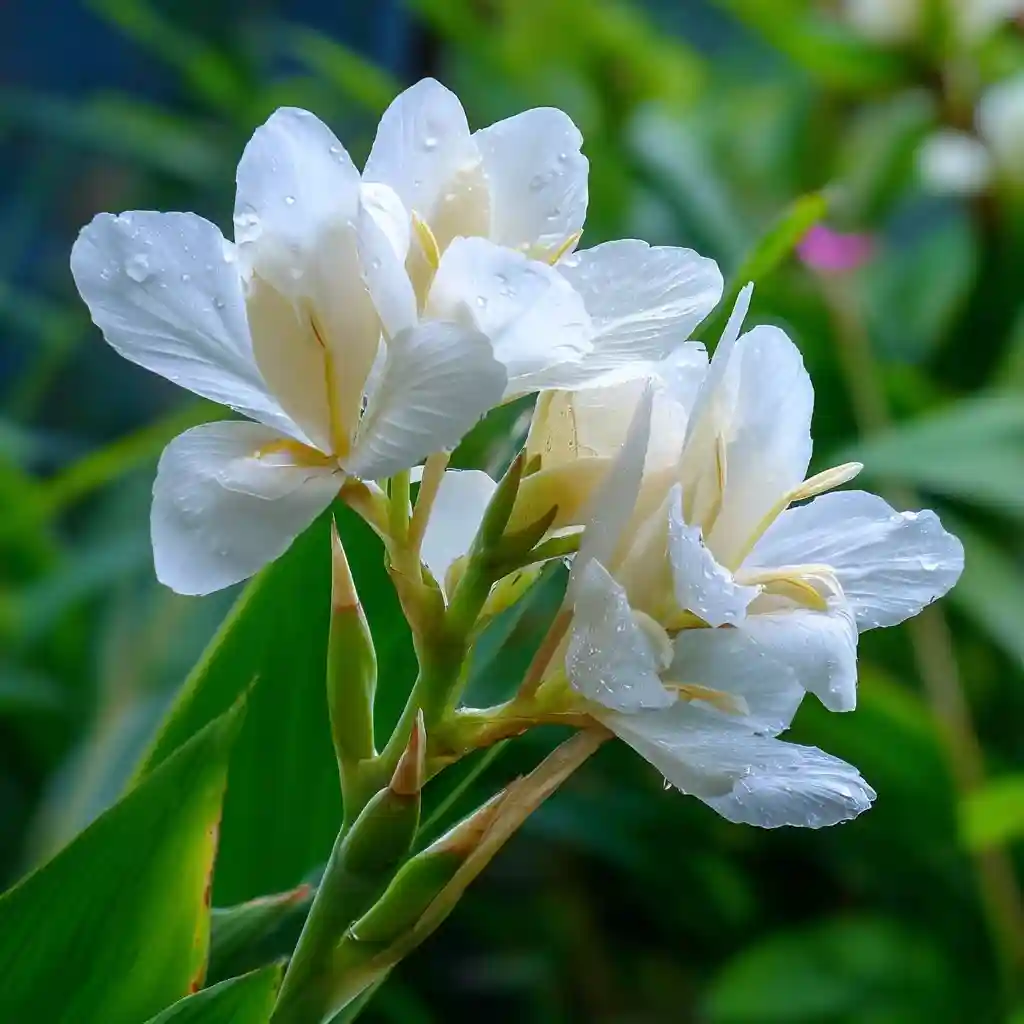 White Ginger Lily
