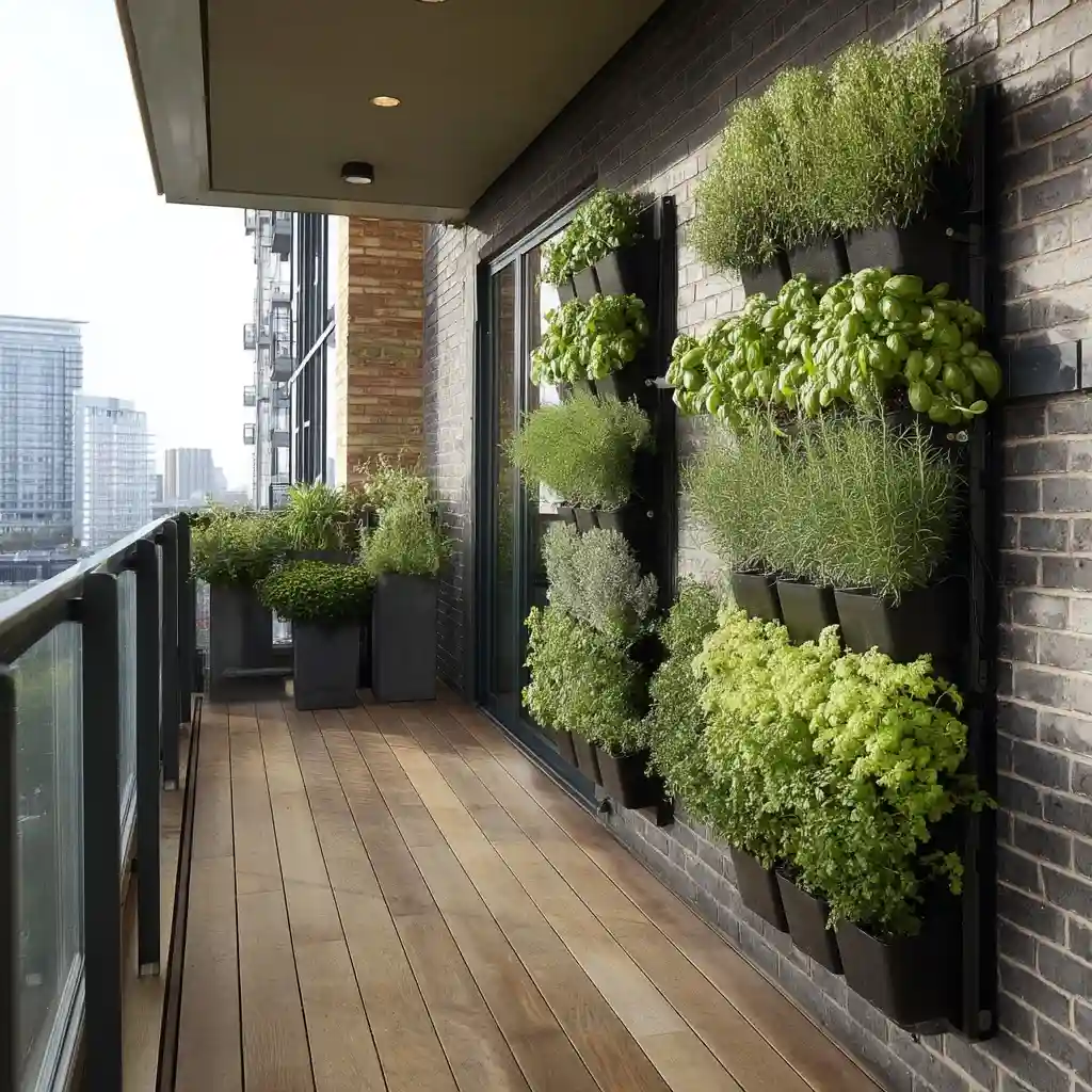 Wall-Mounted Herb Planters