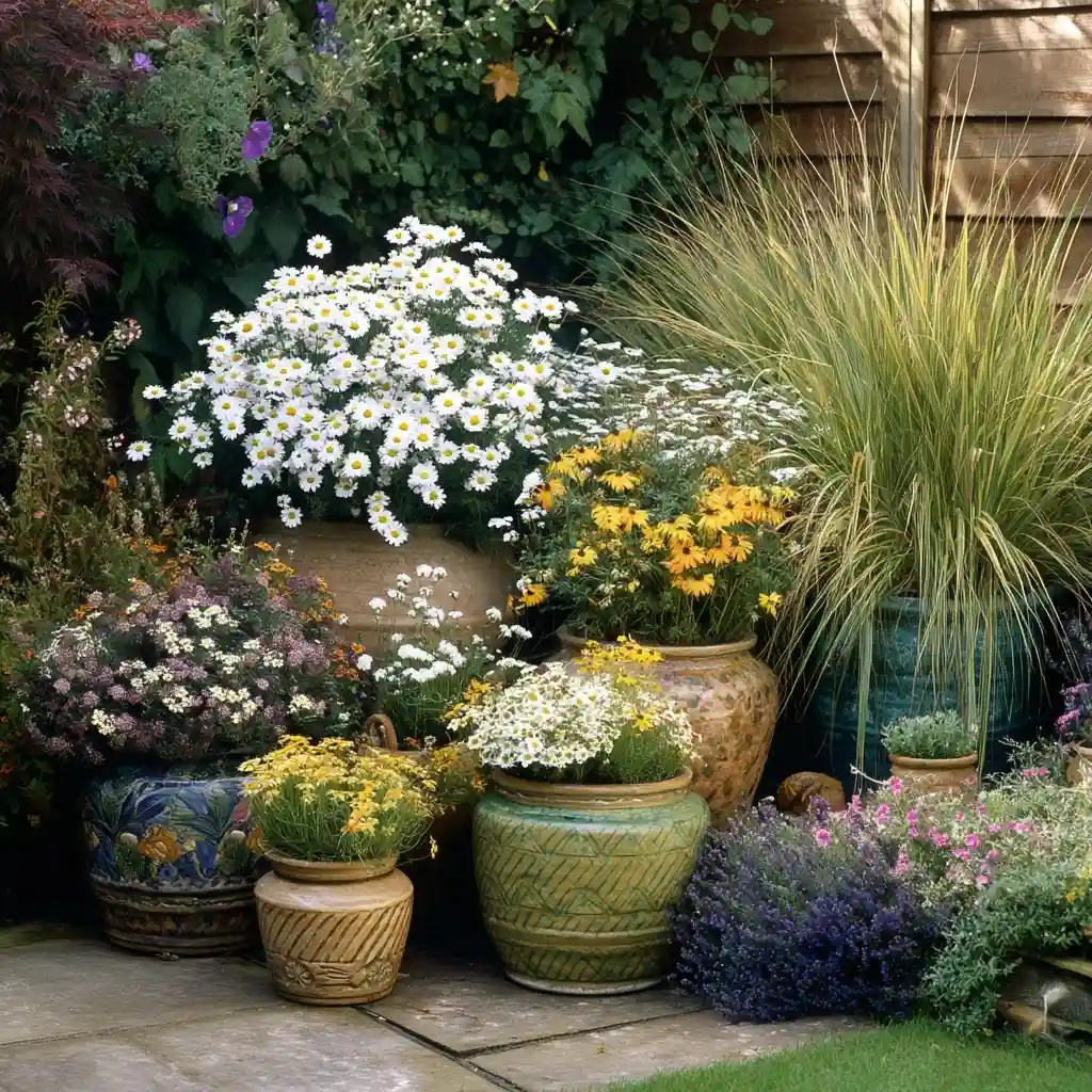 Backyard Landscaping with Pots