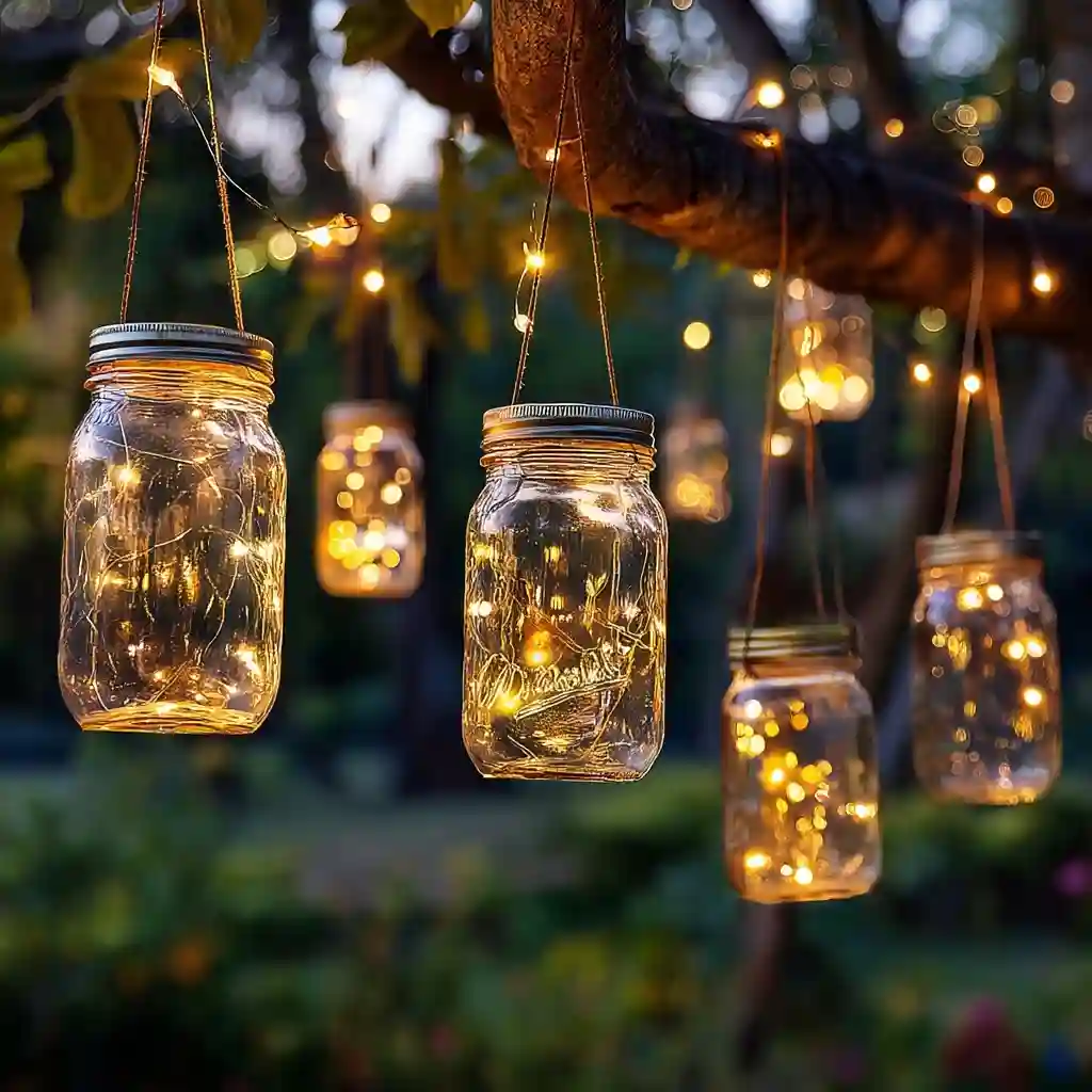 Hanging Mason Jar Lanterns