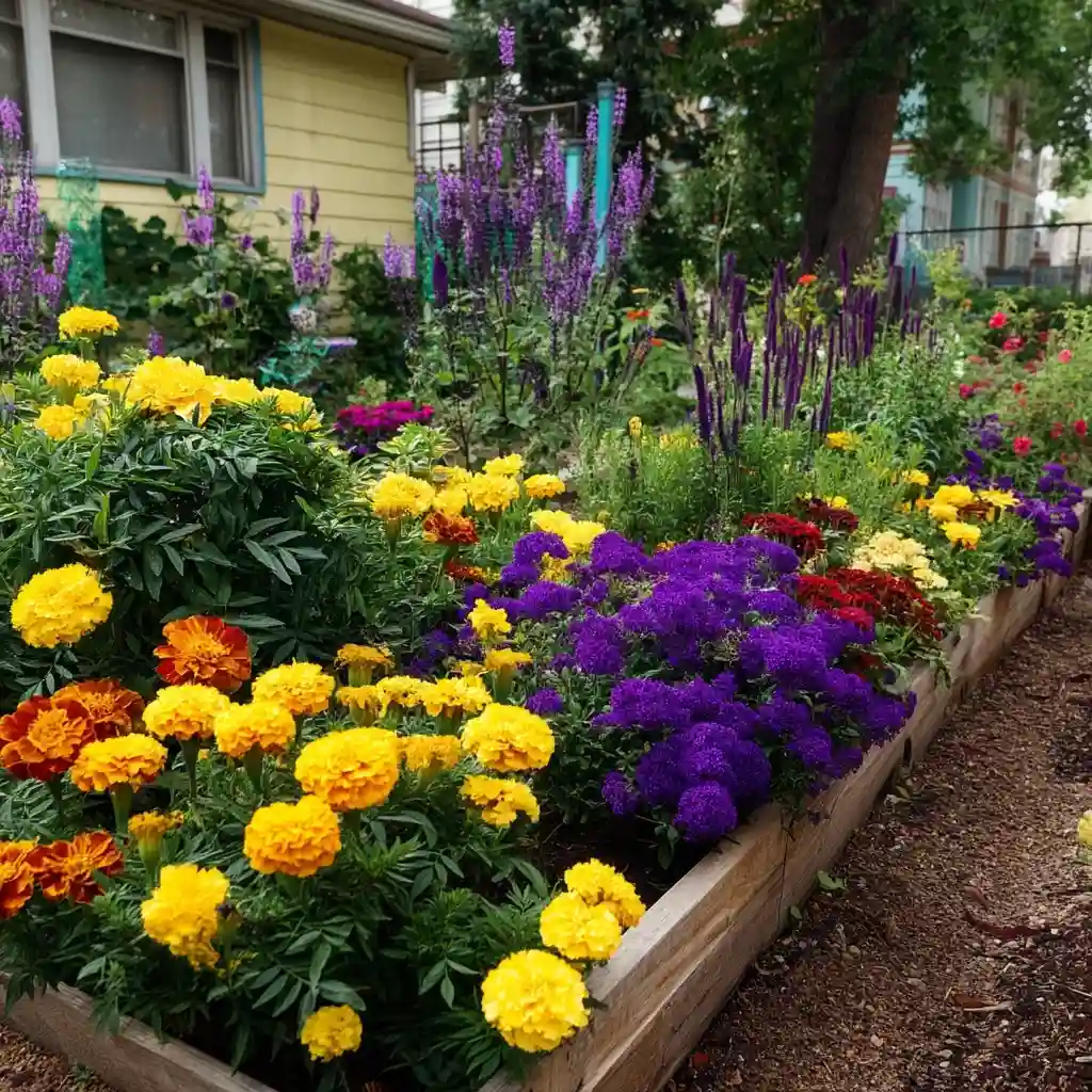 Raised Bed Color Blocks