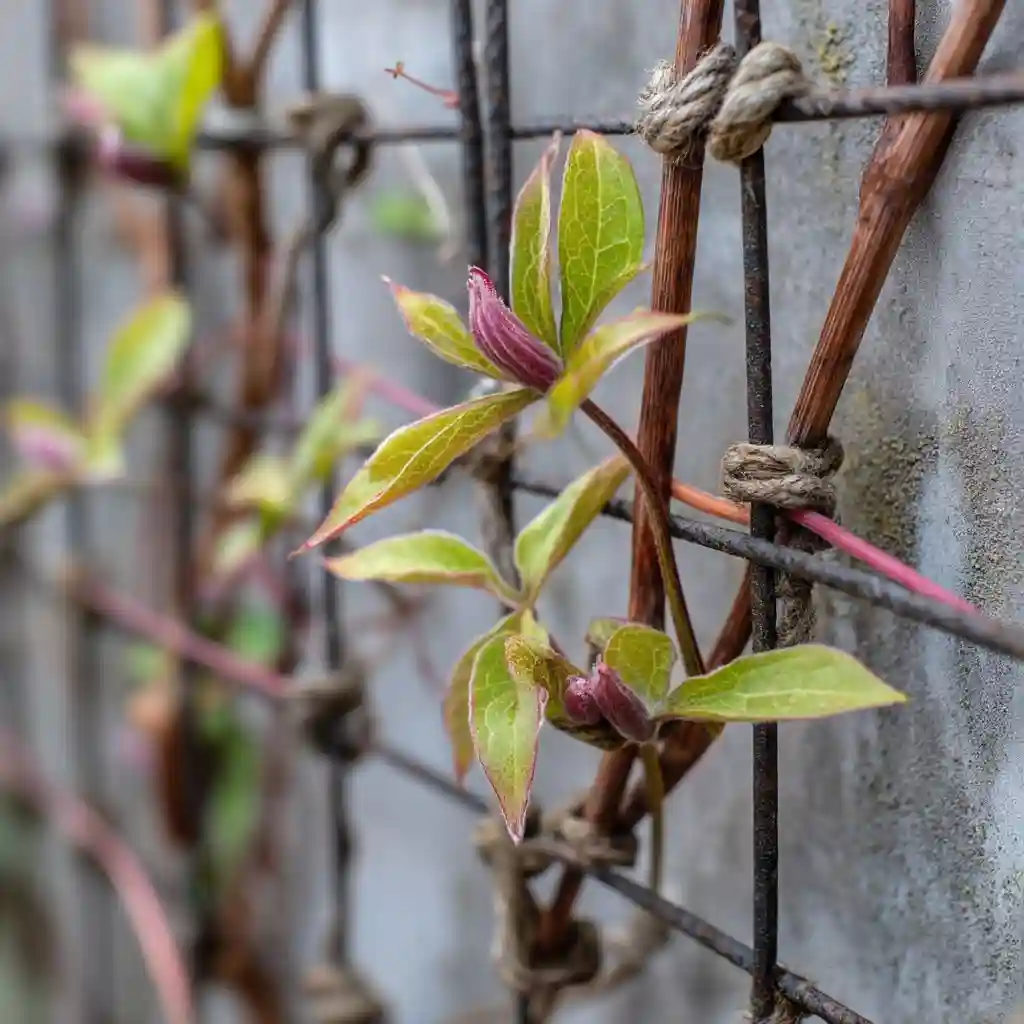 Provide Proper Support for Growing Clematis