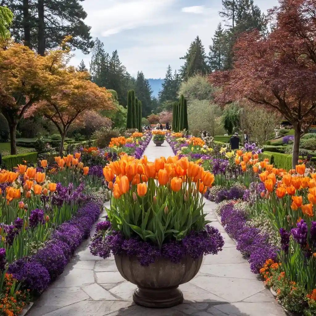 A Colorful Garden in Bloom