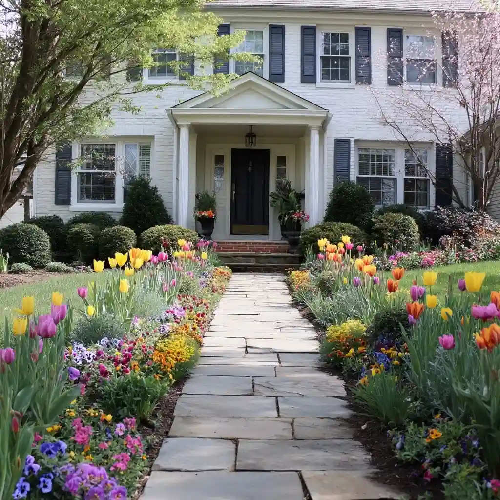 Curb-Appeal Front-Walk Planting