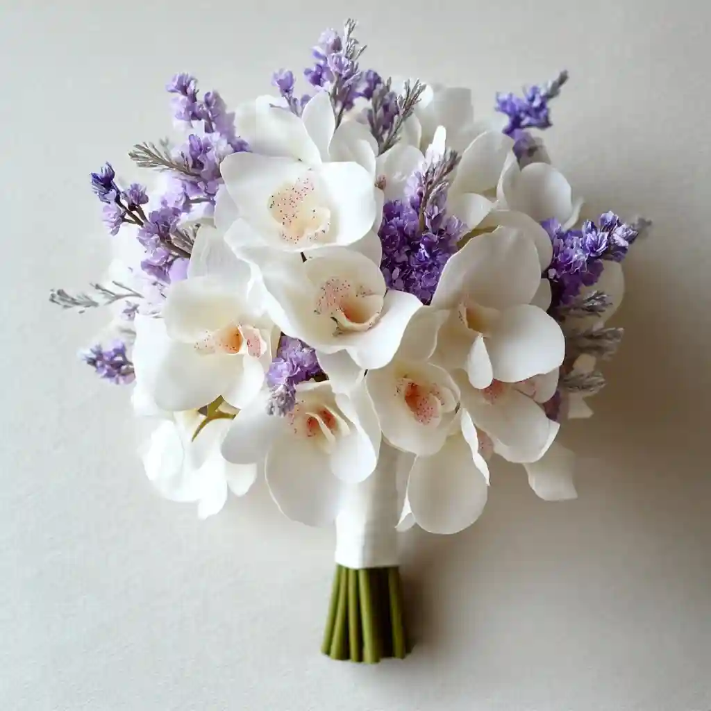  Perfectly White Orchids
