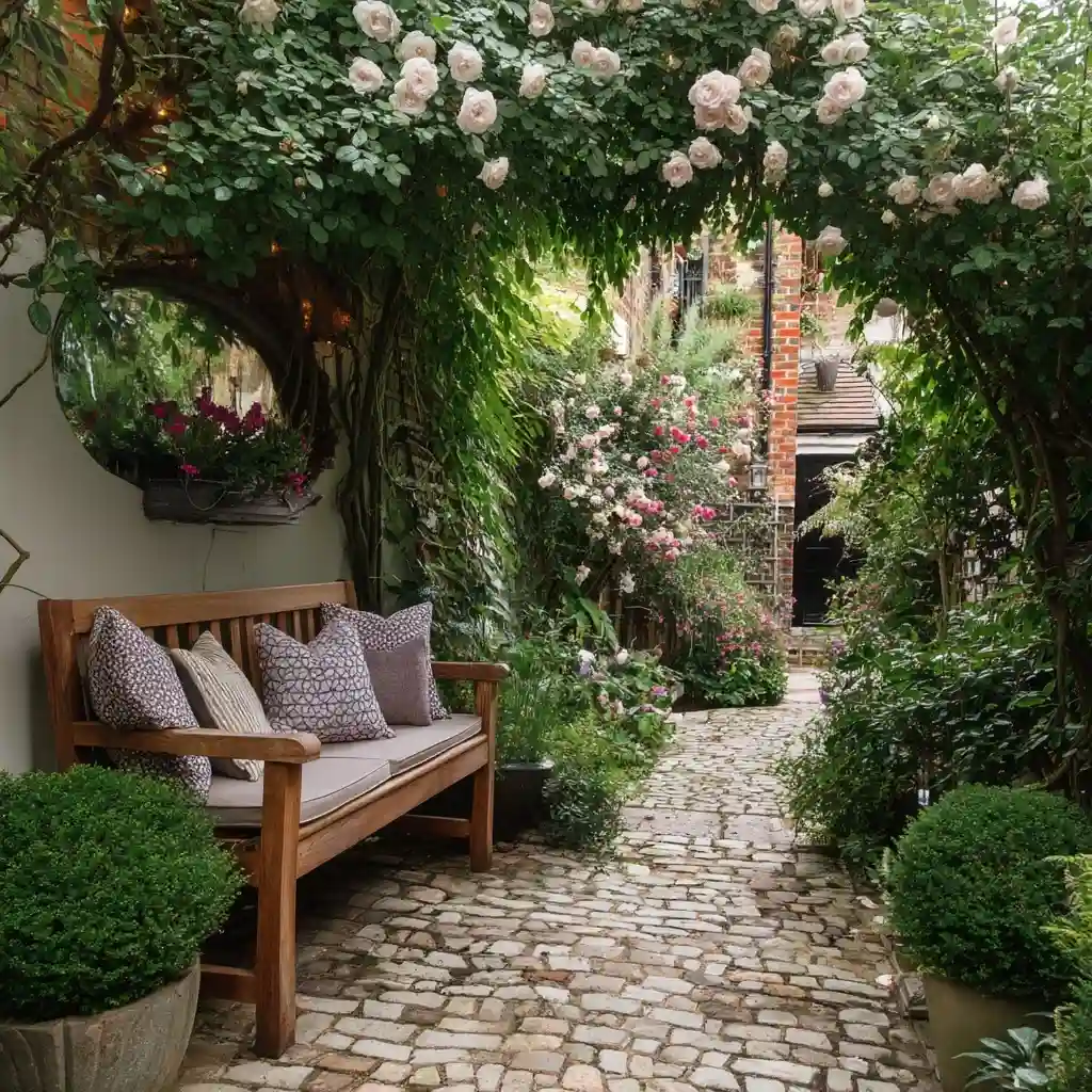  Secret Fairy-Tale Courtyard with Climbing Roses and a Hidden Reading Nook