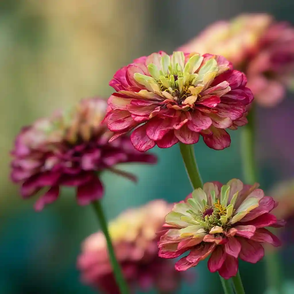 Zinnia ‘Queen Red Lime’