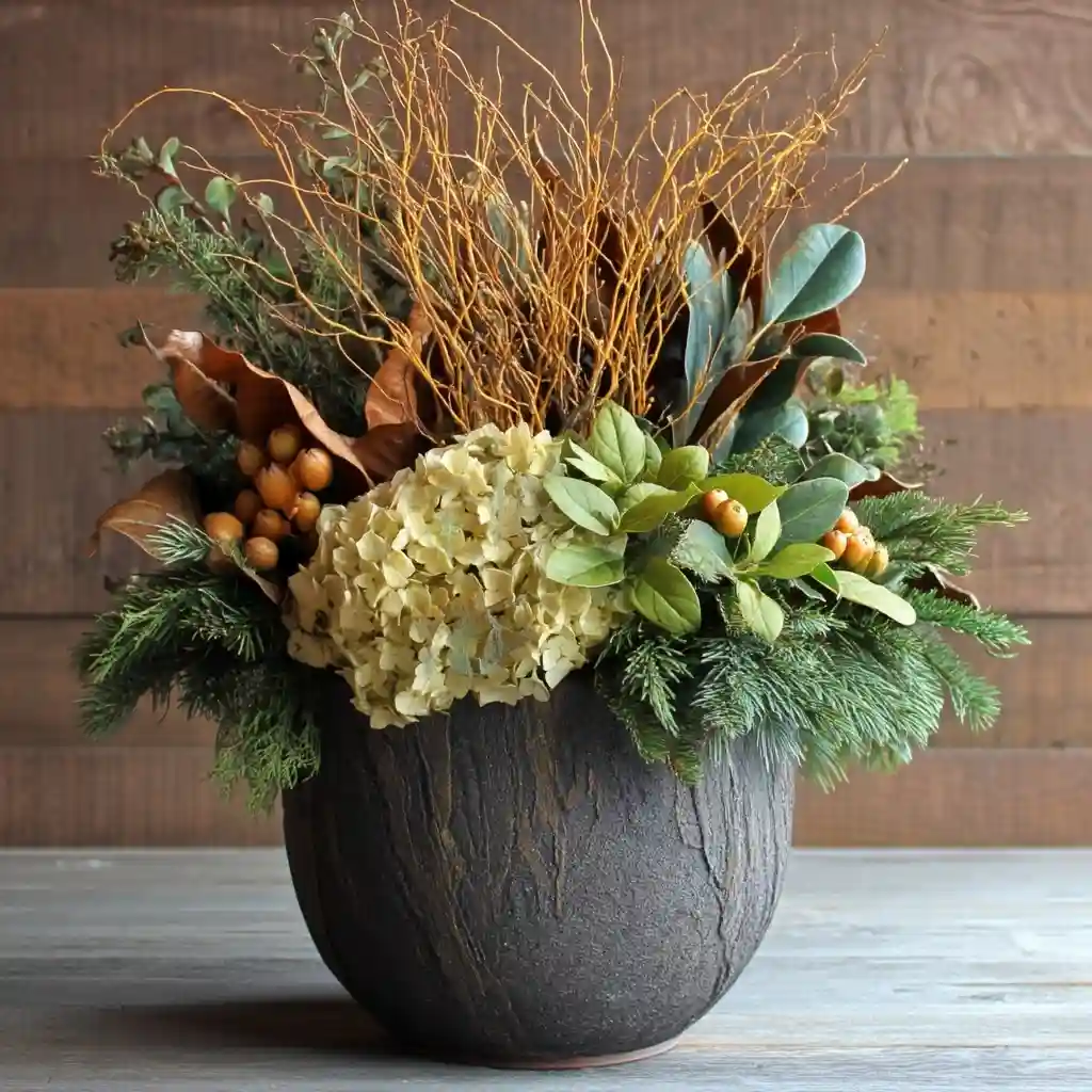 Mix Dried and Fresh Plant Material
