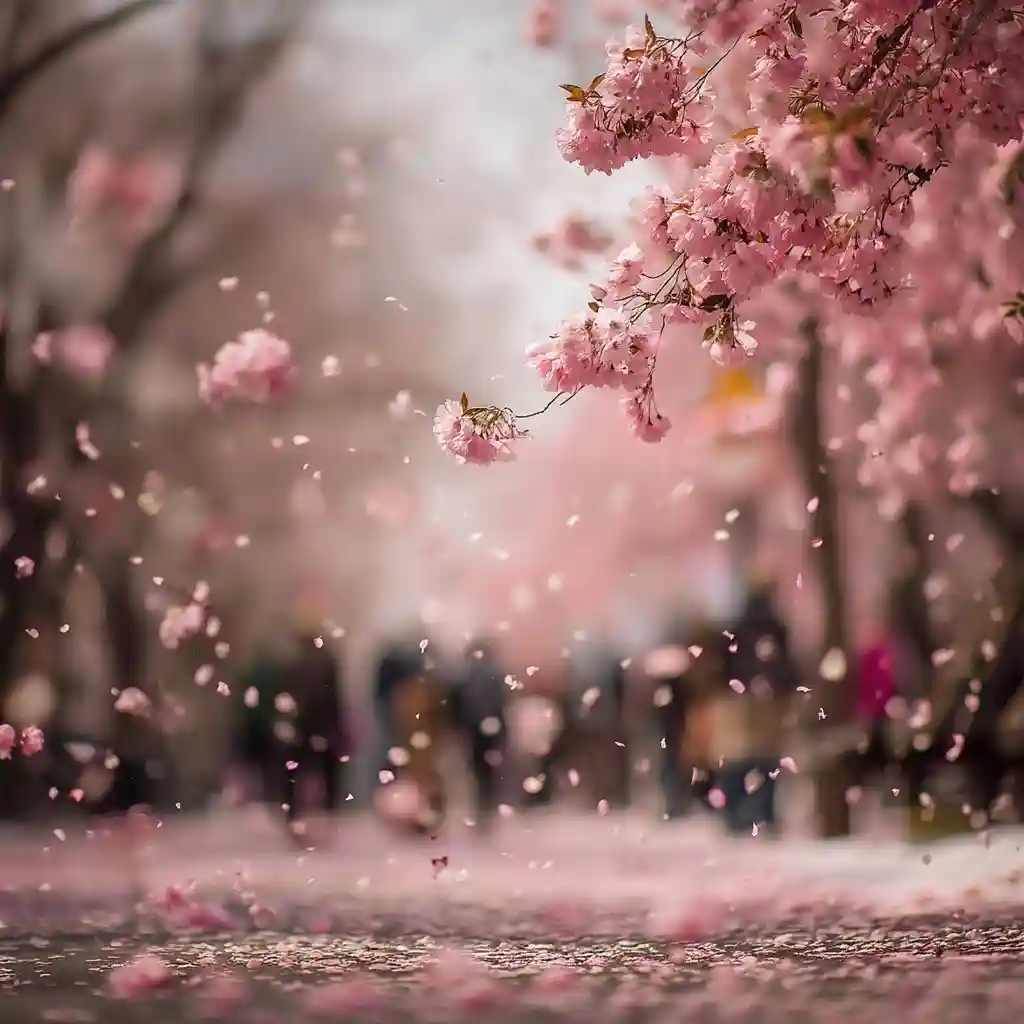 Petal Shower: Nature’s Confetti