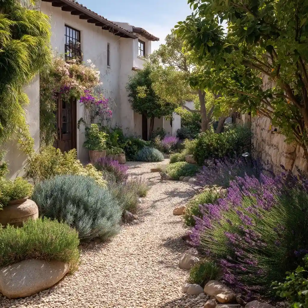 Mediterranean Gravel Bed (Lavender, Rosemary)