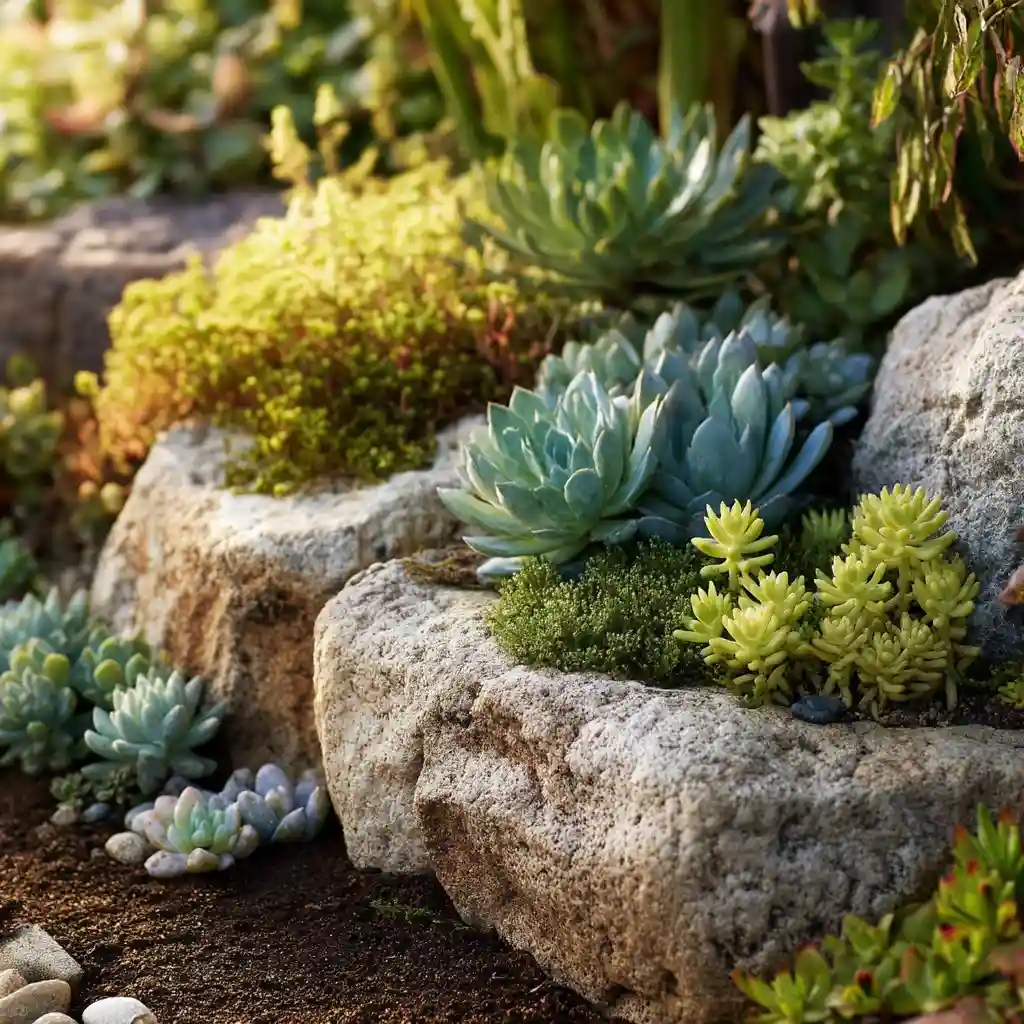 Sun-Kissed Mini Rock Garden