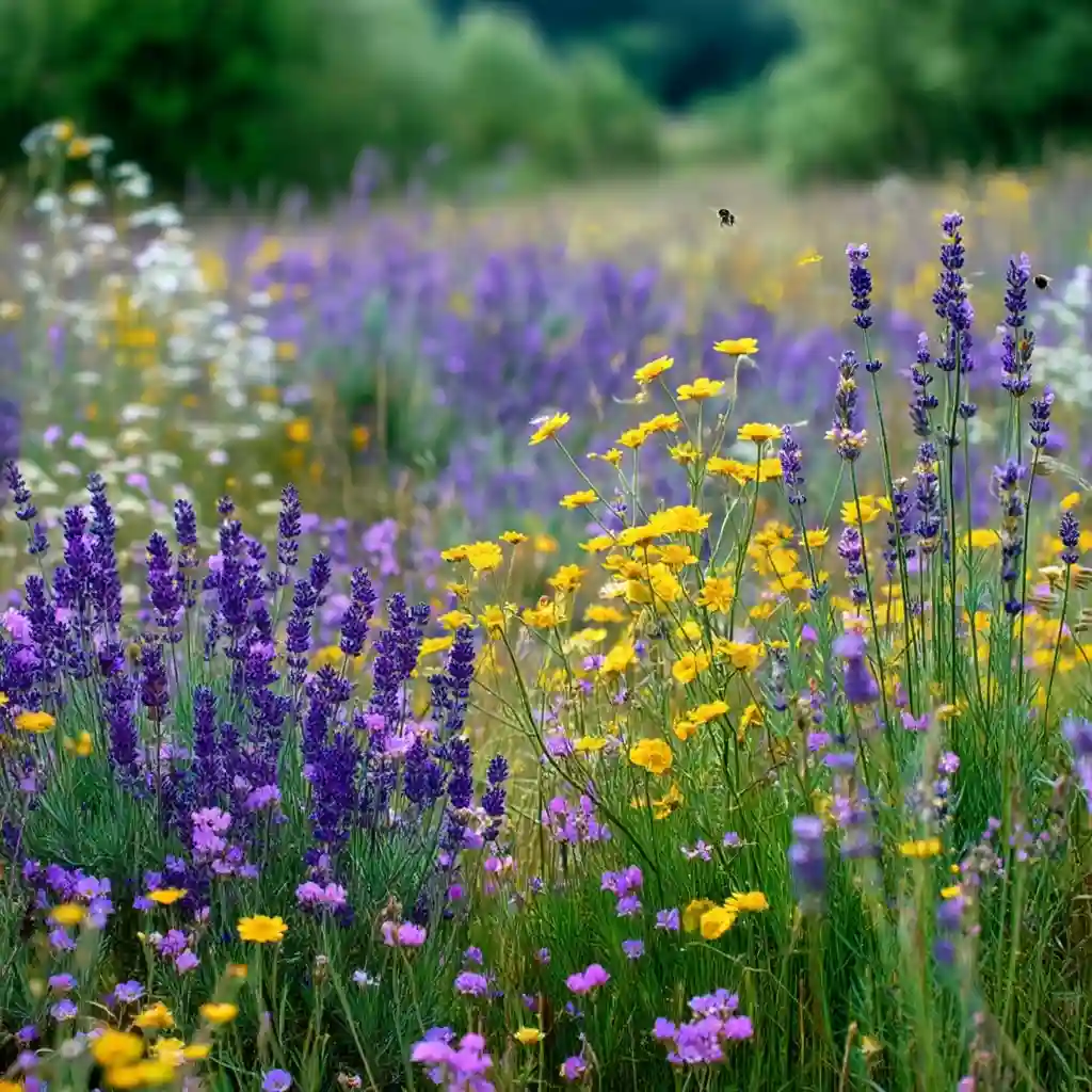 Wildflower and Lavender Meadow