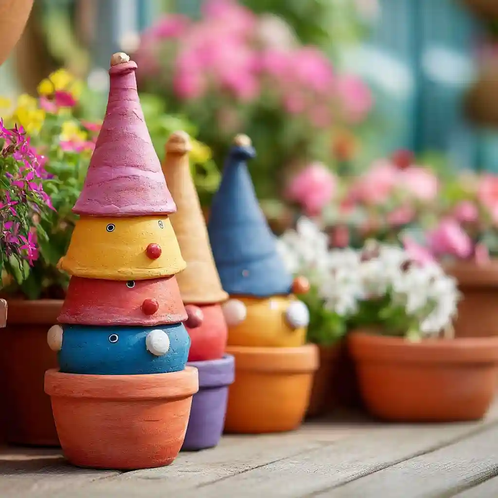 10. Clay Pot Gnomes