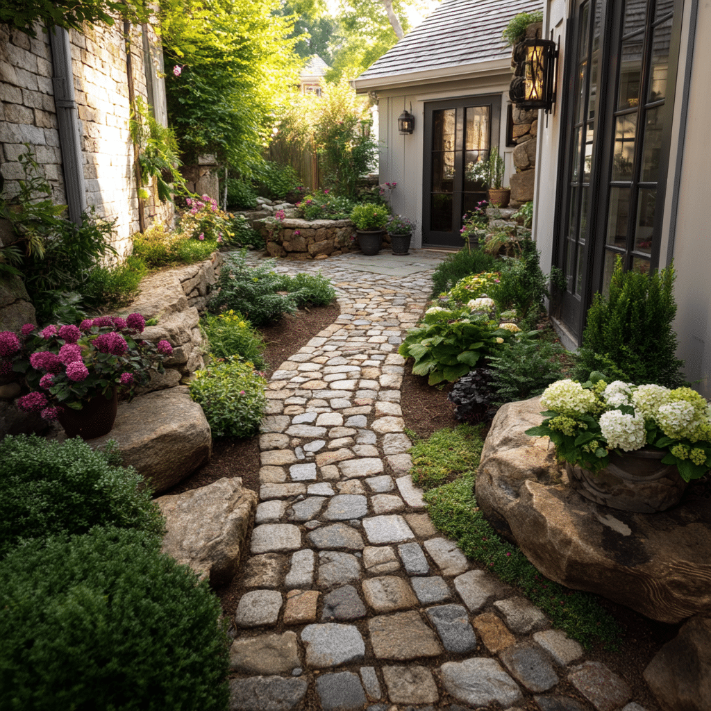 DIY Cobblestone Path