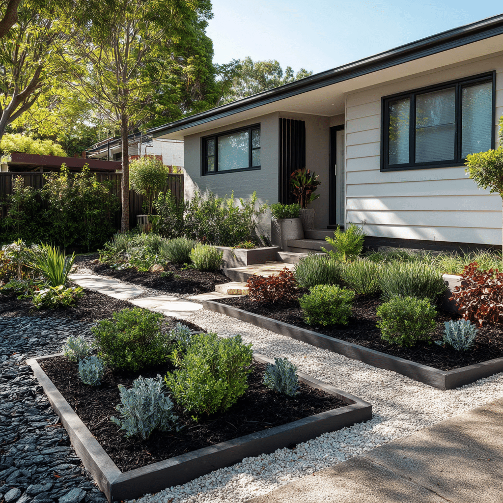 Define Spaces with Mulch or Gravel