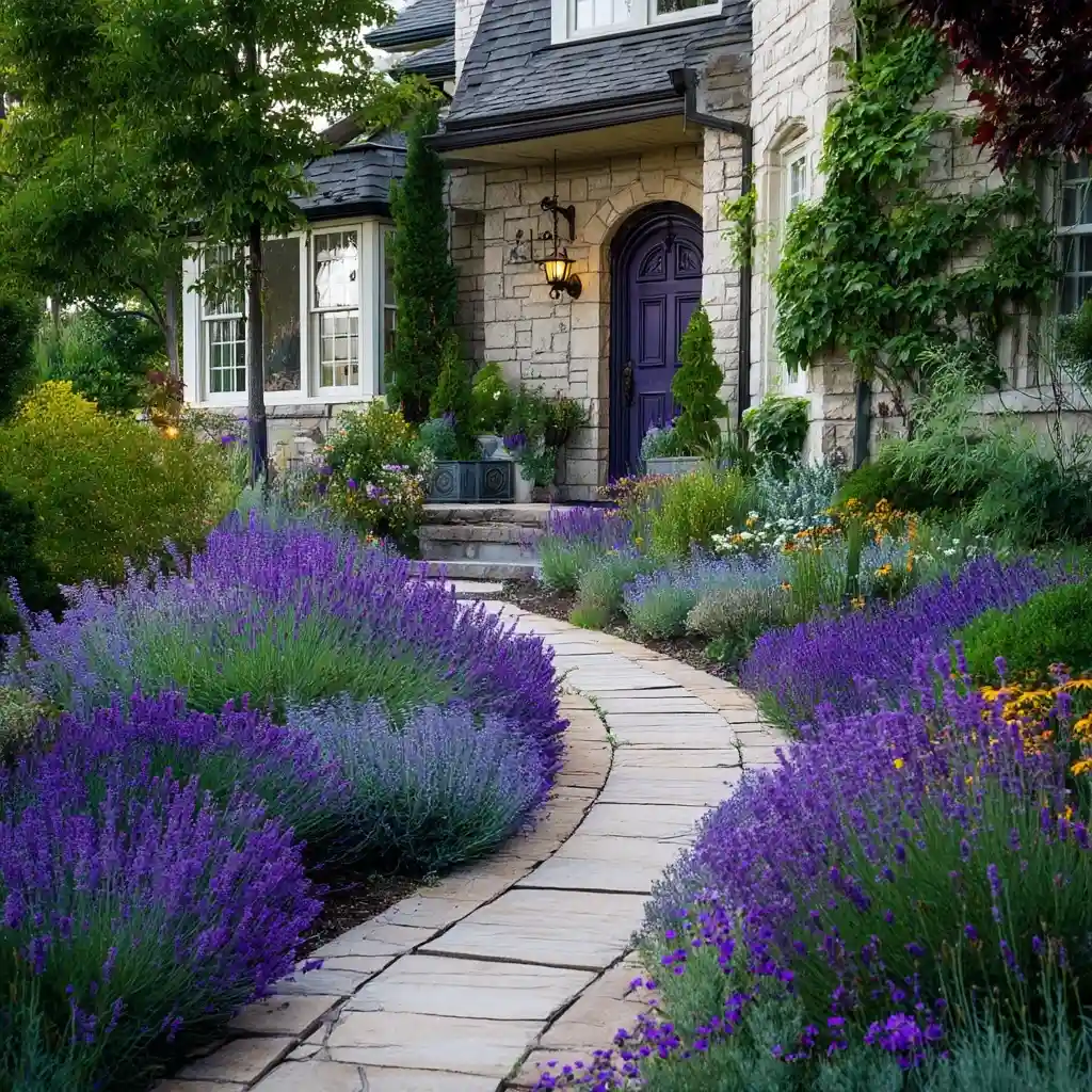 Lavender-Lined Path