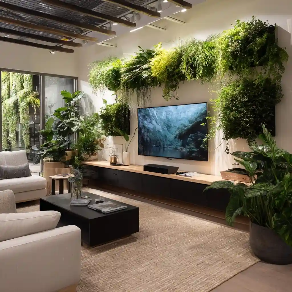 Green TV Wall