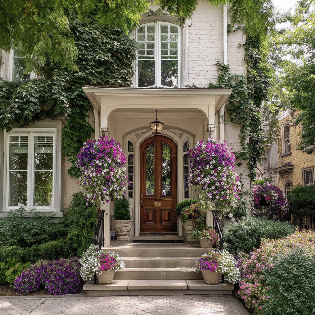 Hang Baskets with Trailing Plants