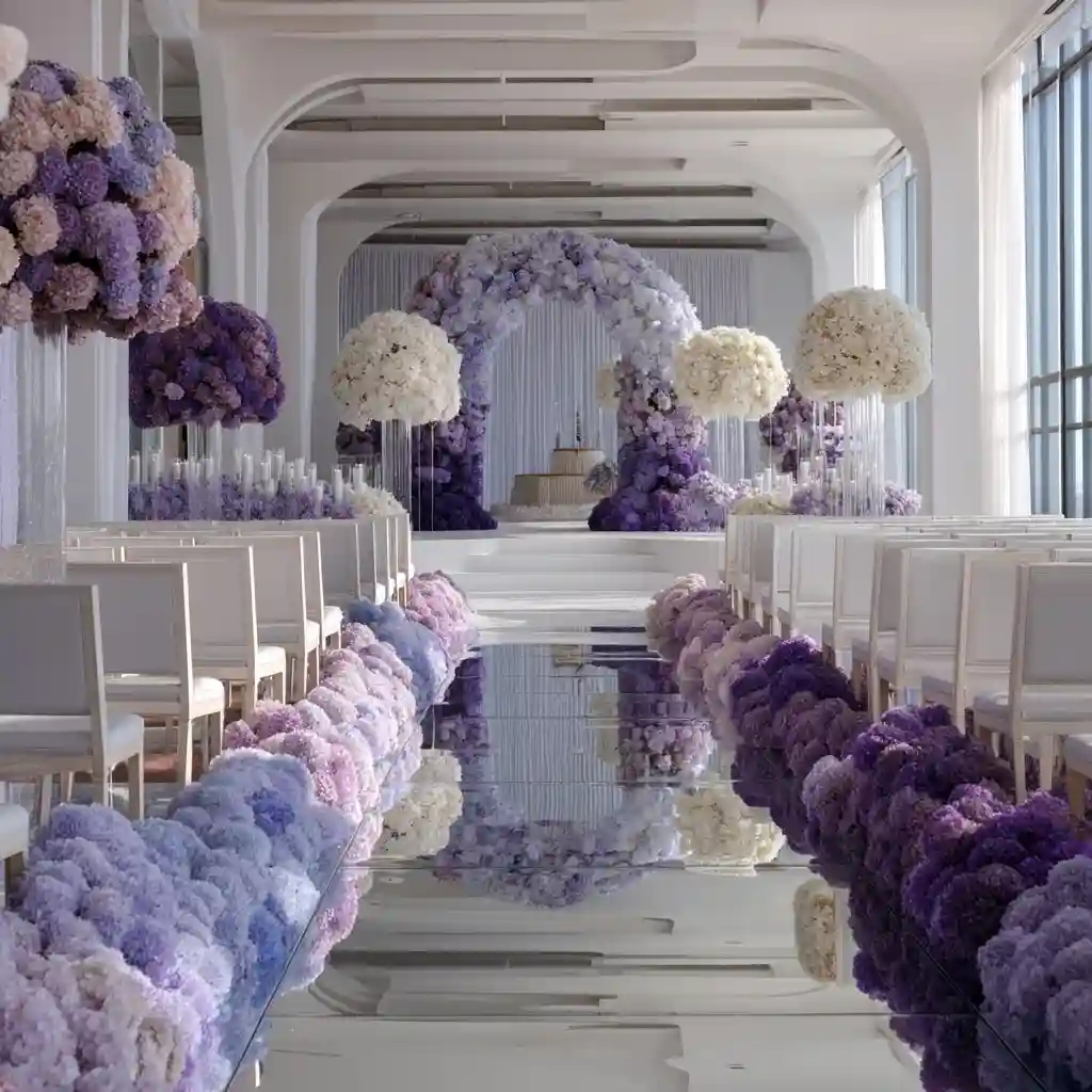 Lavender Cloud Aisle