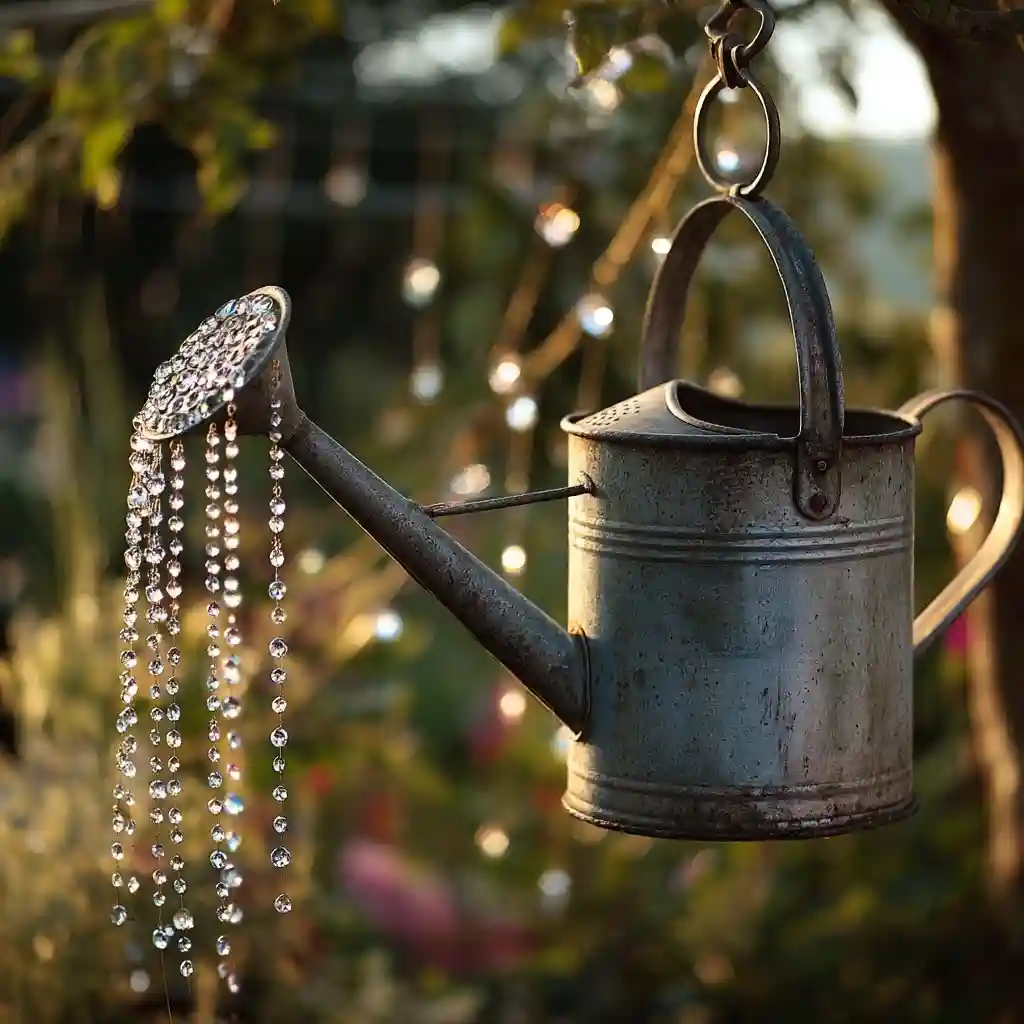 Watering Can That Pours Crystals