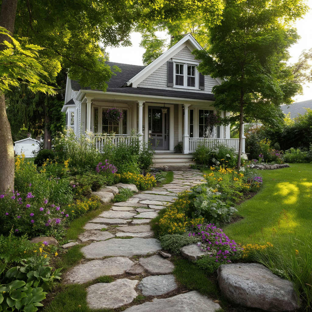 Guide Guests with a Narrow Stone Pathway