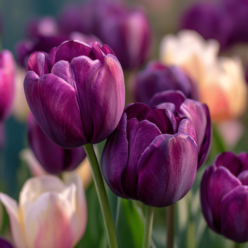 Purple Prince Tulips