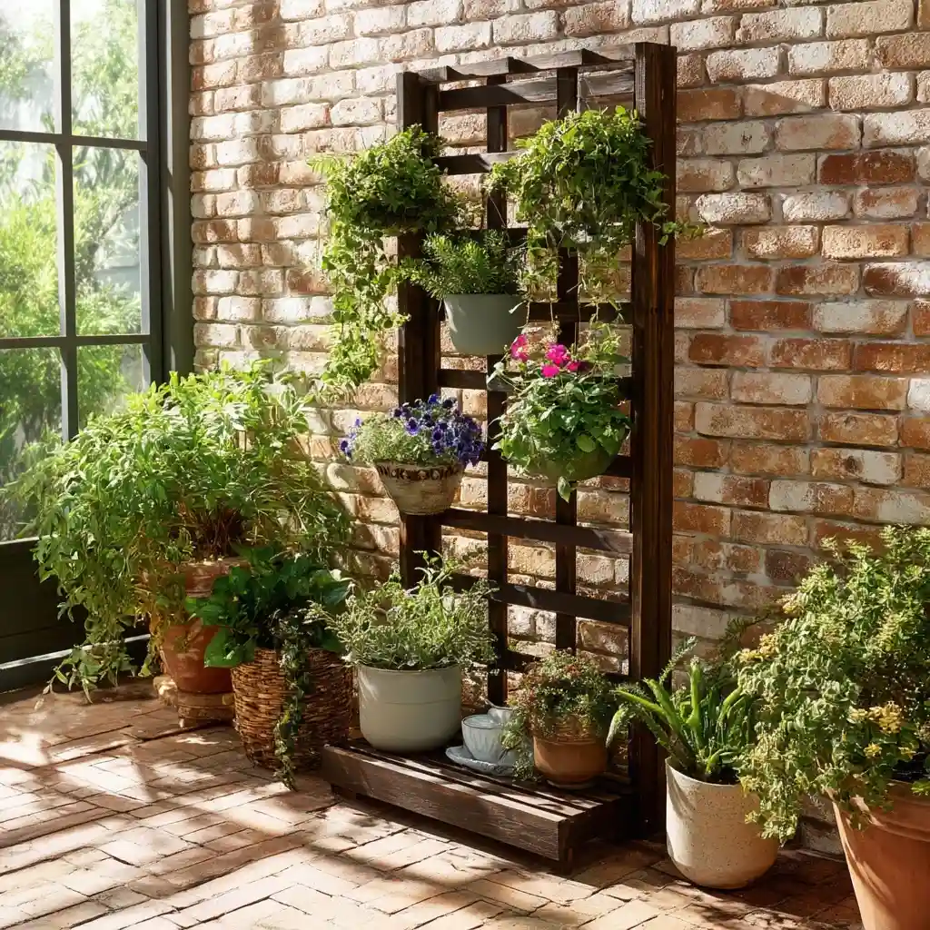 Wooden Trellis (Trellis Plant Stand)