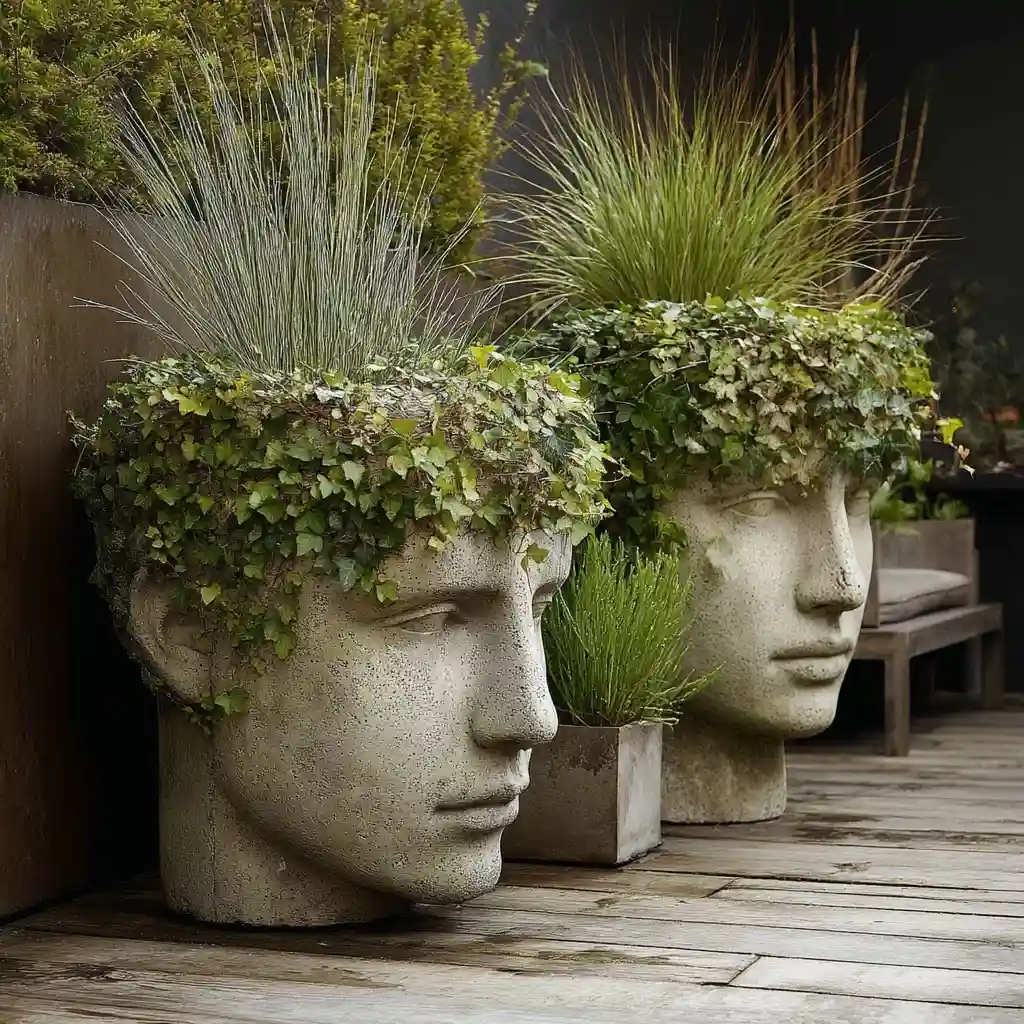 4. DIY Head Planters