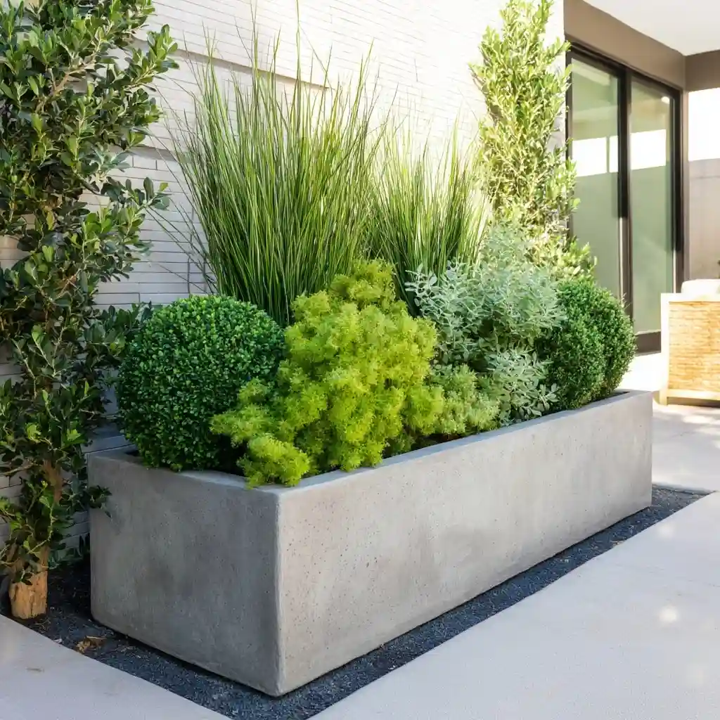 Elegant Greenery Planter Box