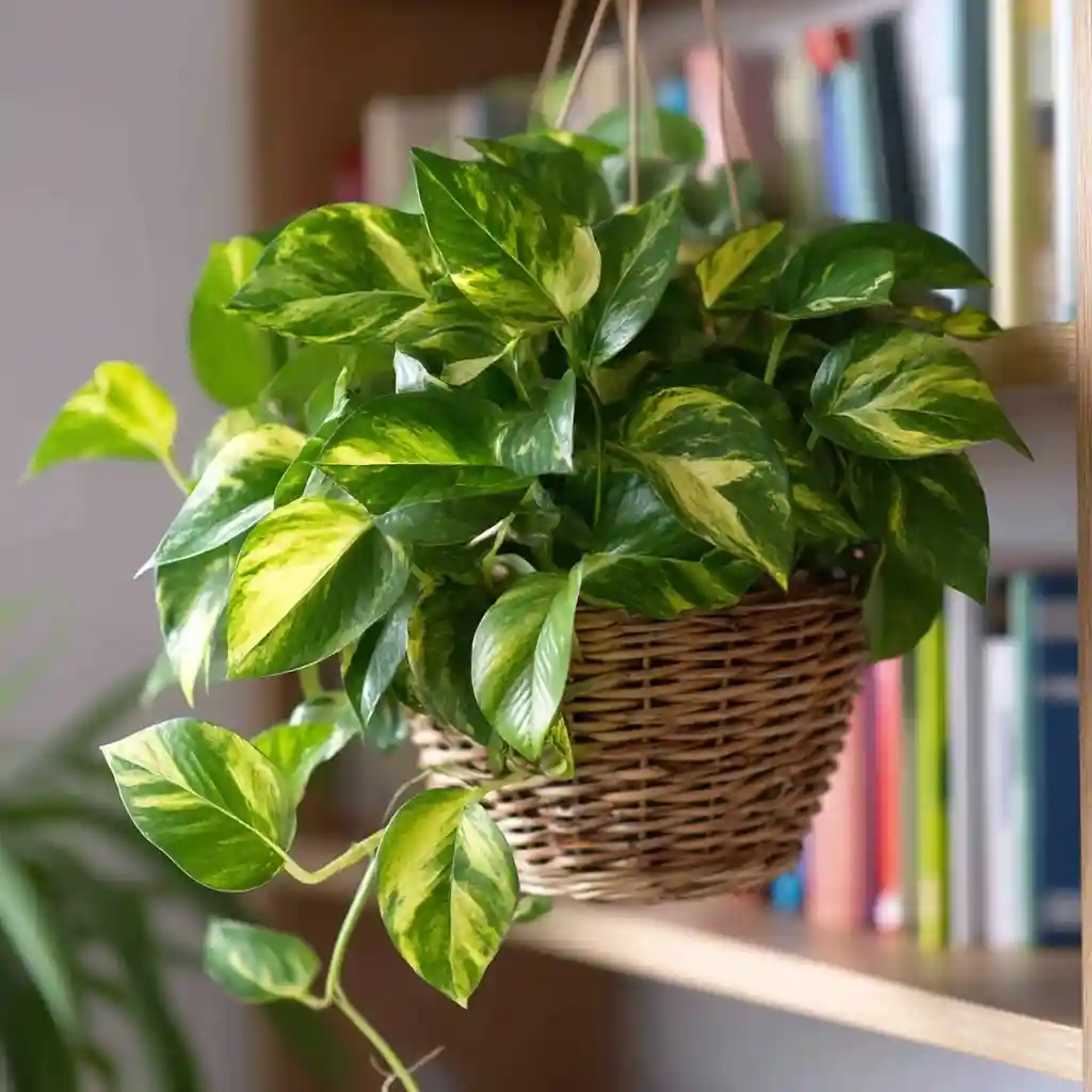 4. Pothos (Epipremnum aureum)