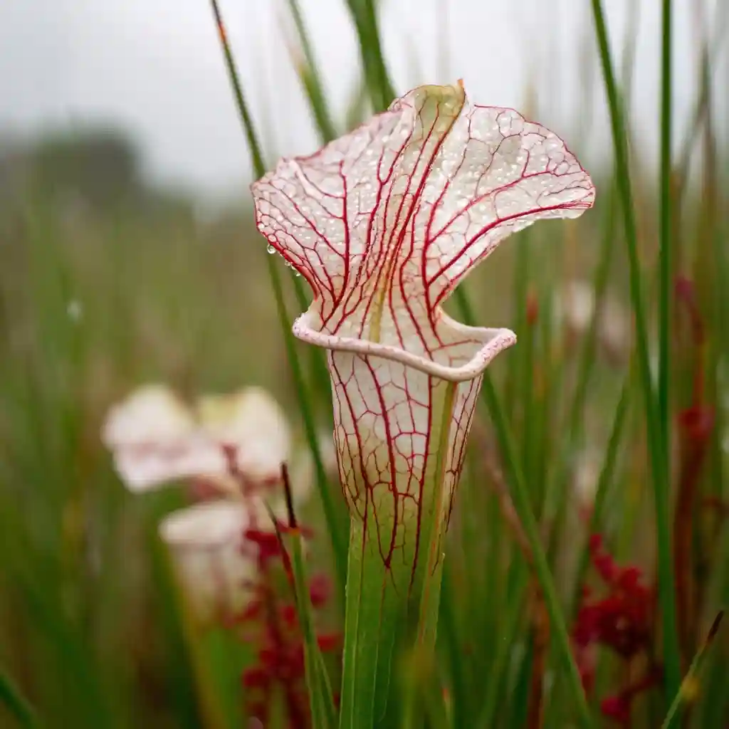 White Trumpet Pitcher Plant