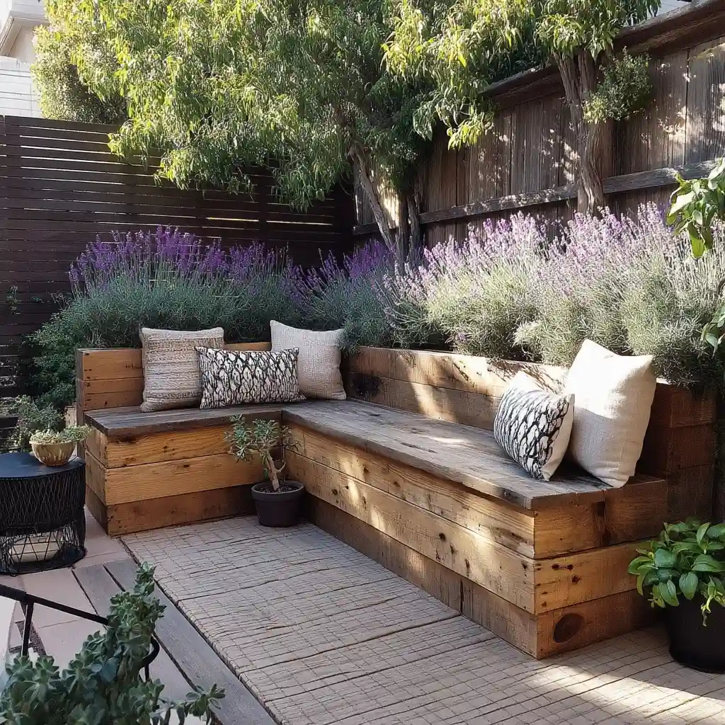 Charming Planter Box Seating Corner