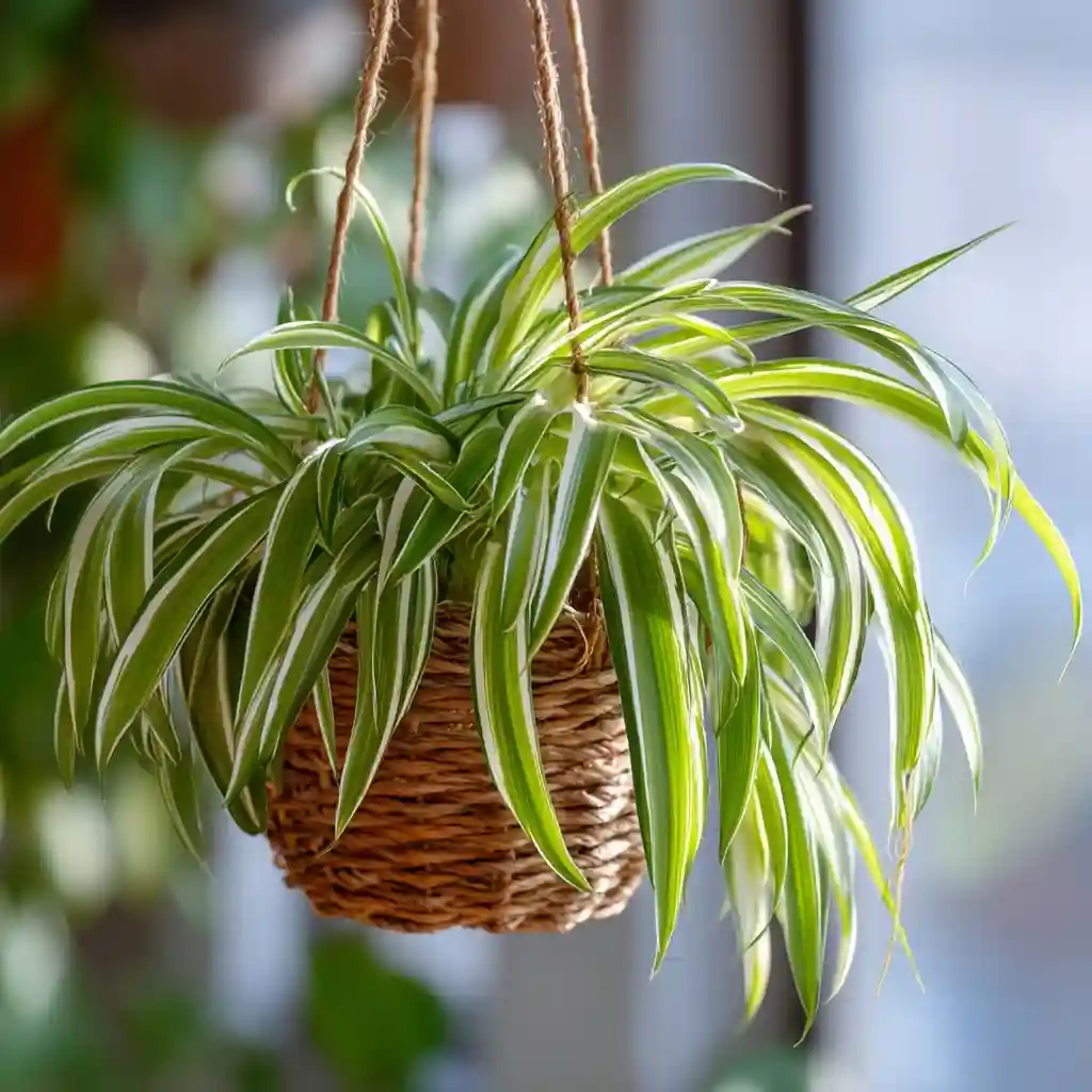 6. Spider Plant (Chlorophytum comosum)