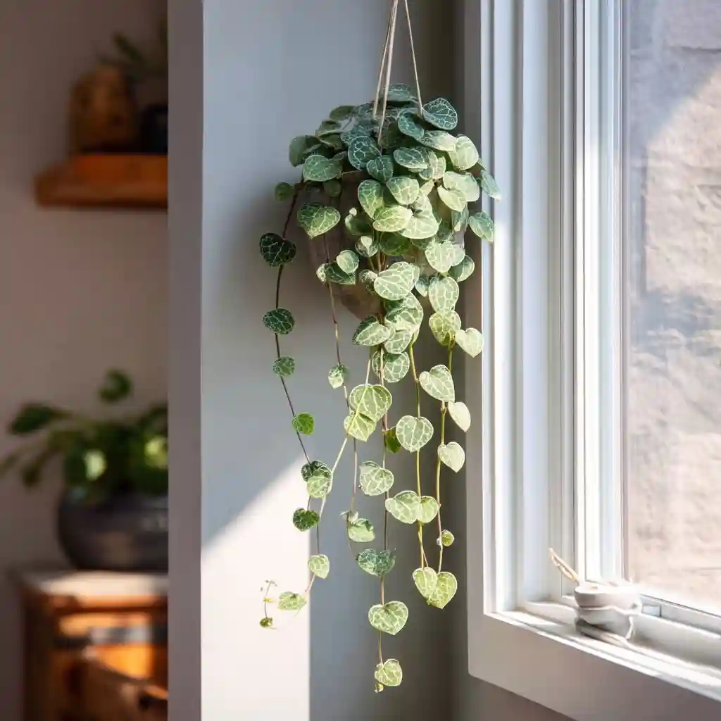 7. String of Hearts (Ceropegia woodii)