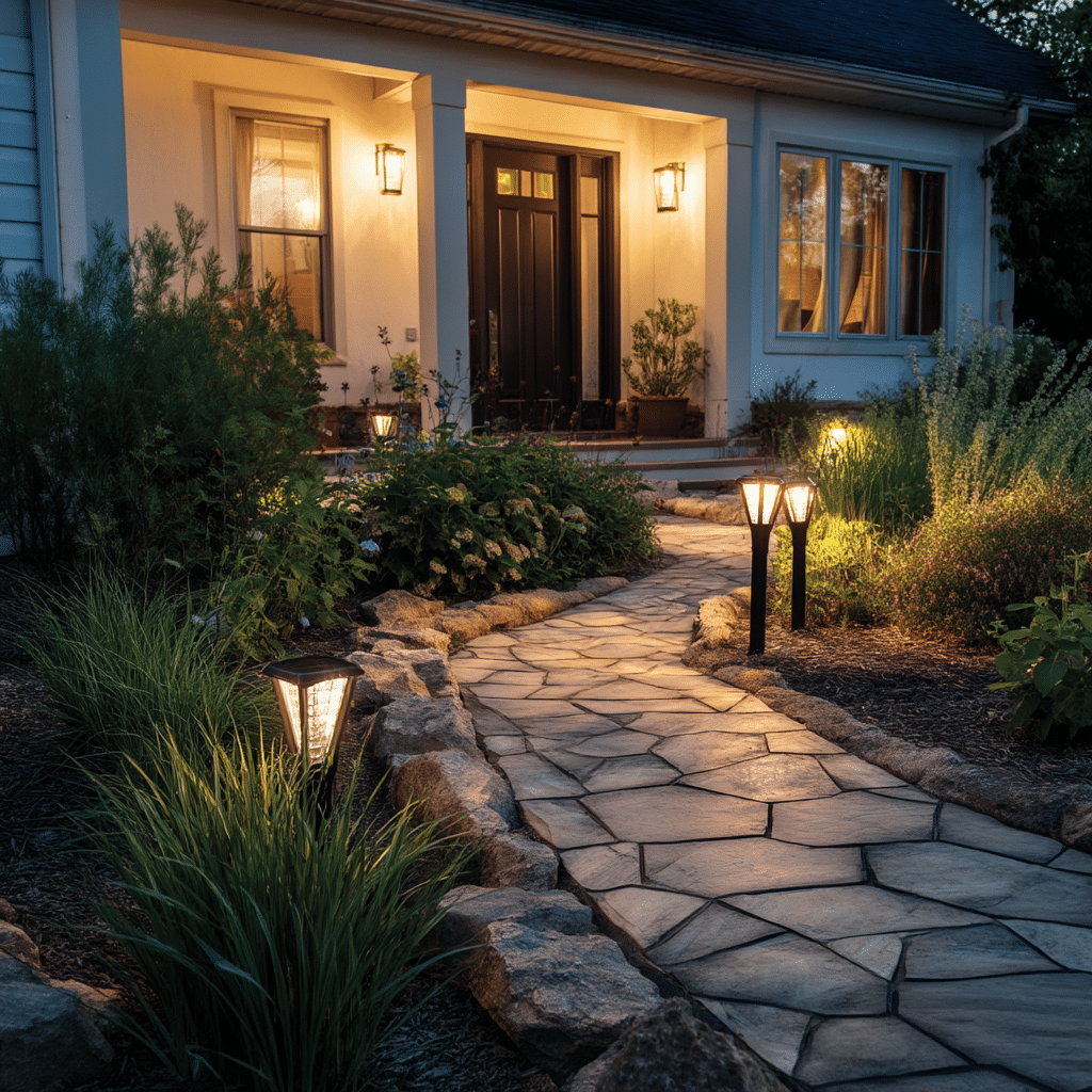 Add Warmth with Solar-Powered Garden Lights