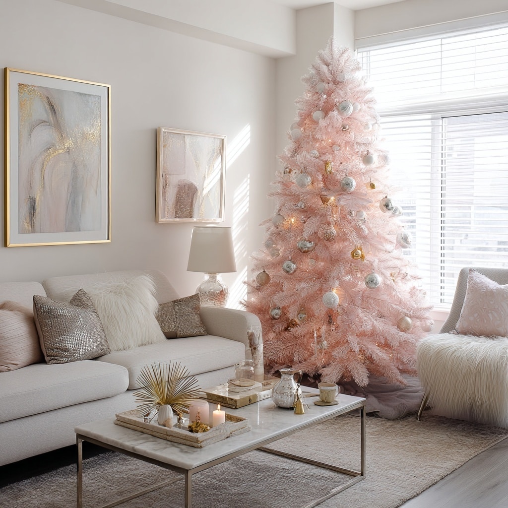 6 Pink Trees to Brighten Up Your Holiday Decor 2 Blush Fir