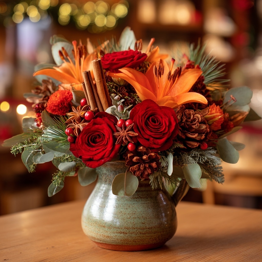 Christmas-Themed Flowers and Plants