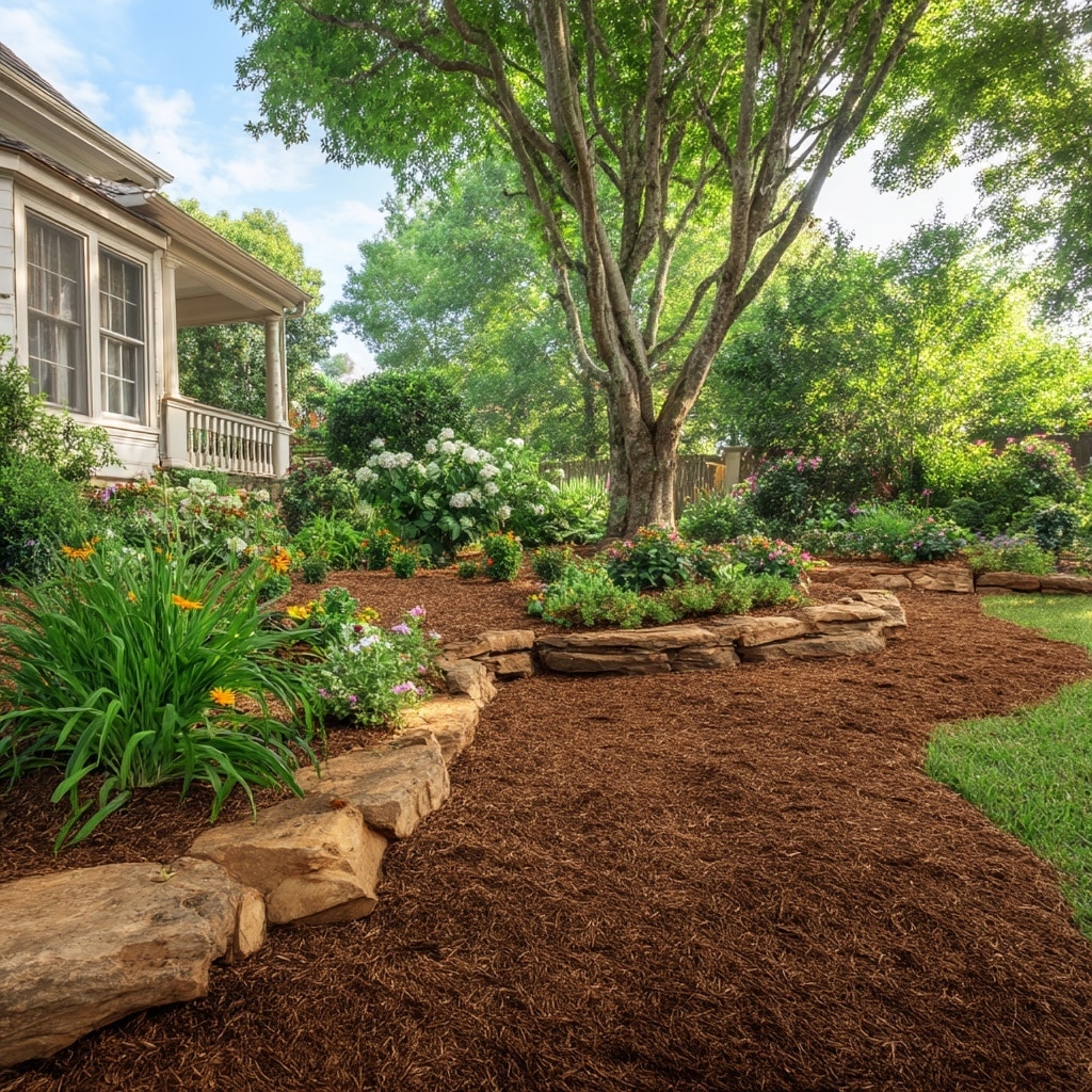  Use Mulch and Edging to Define Spaces