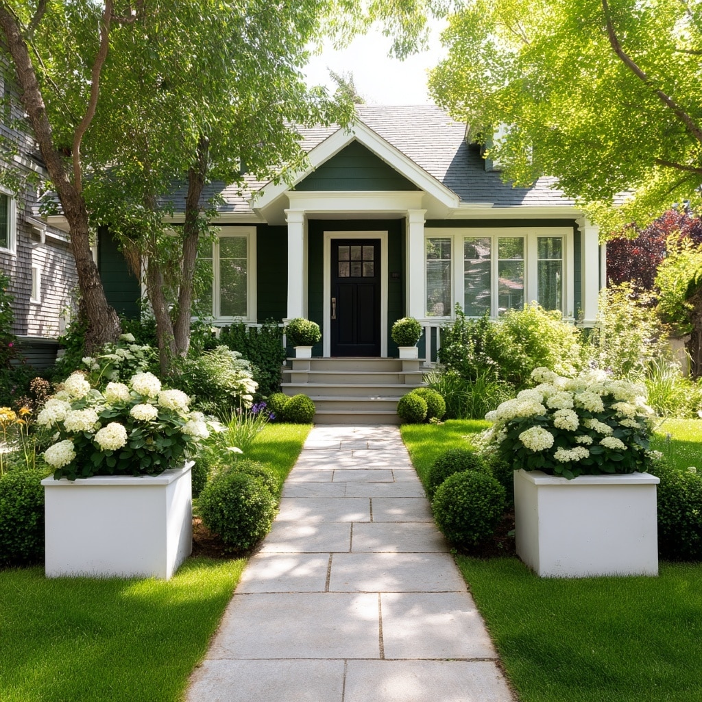 Small Front Yard Landscaping Ideas for More Curb Appeal 2 . Use Symmetry to Create Balance